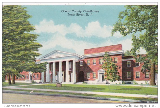 New Jersey Toms River Ocean County Court House 1956 - Toms River