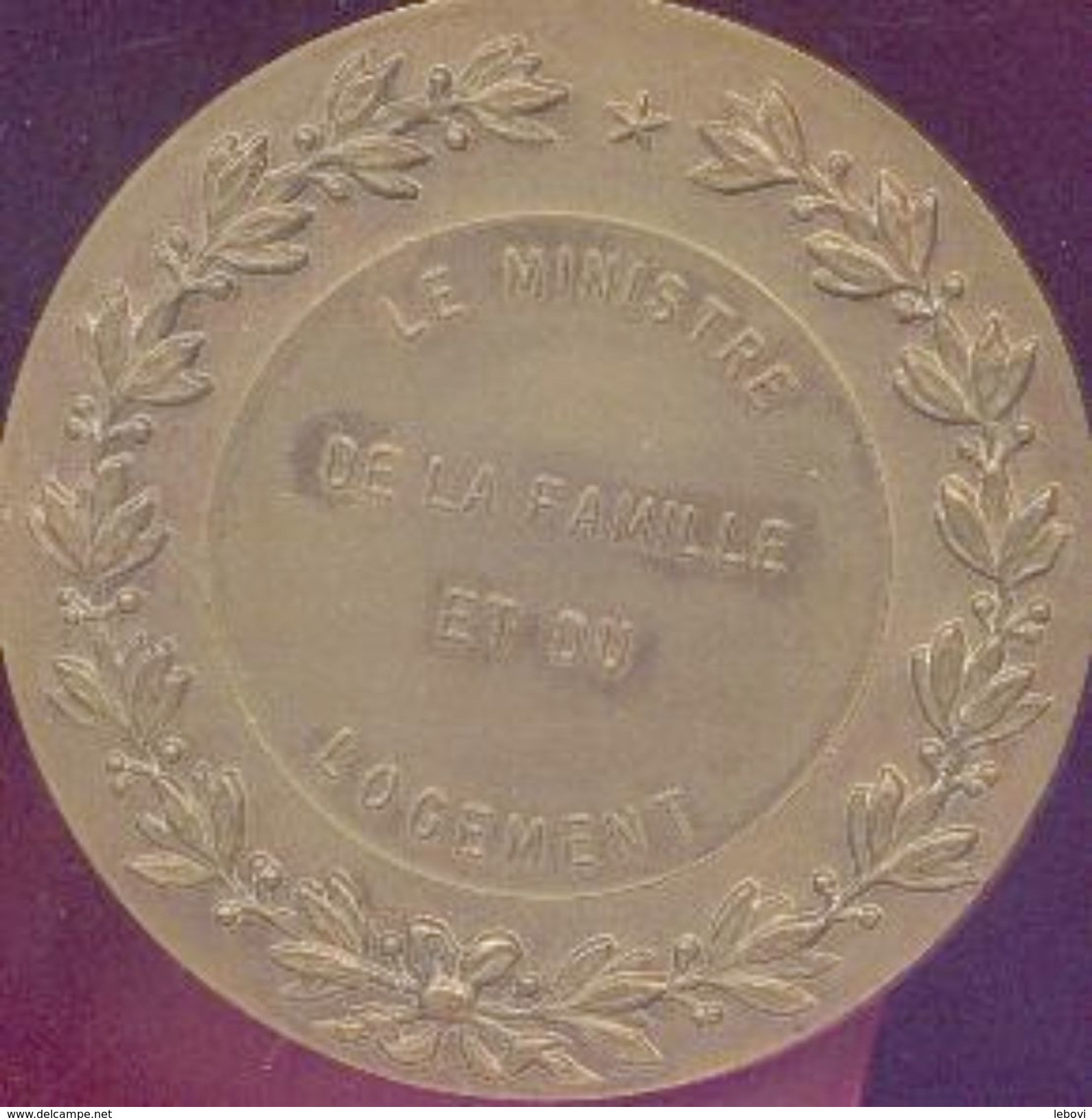 Médaille Ministère De La FAMILLE ET DU LOGEMENT - Autres & Non Classés