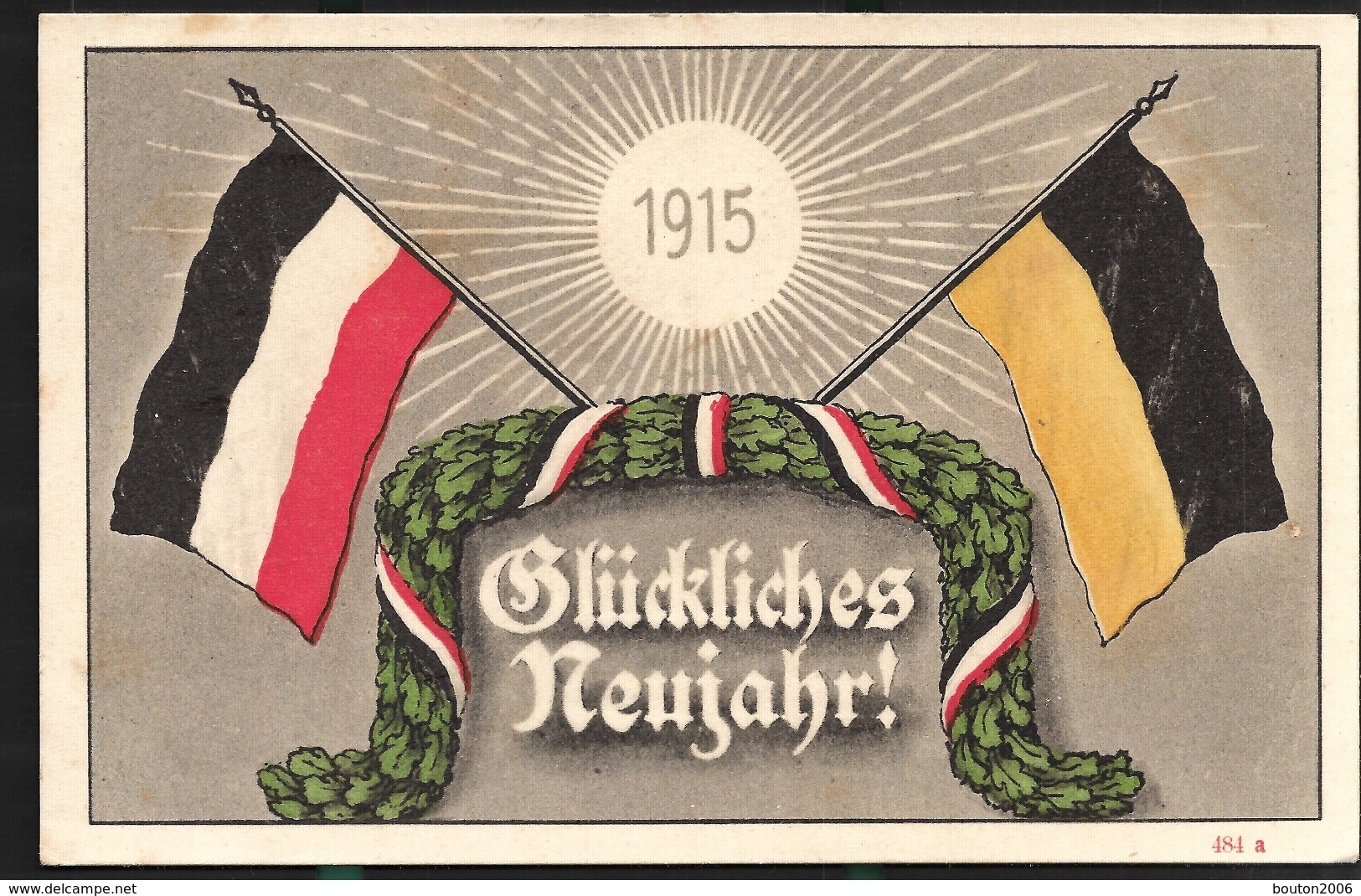 Metz Kriegs Gedenk Postkarte 1915 Glückliches Neujahr Patriotisch Patriotique - Lothringen