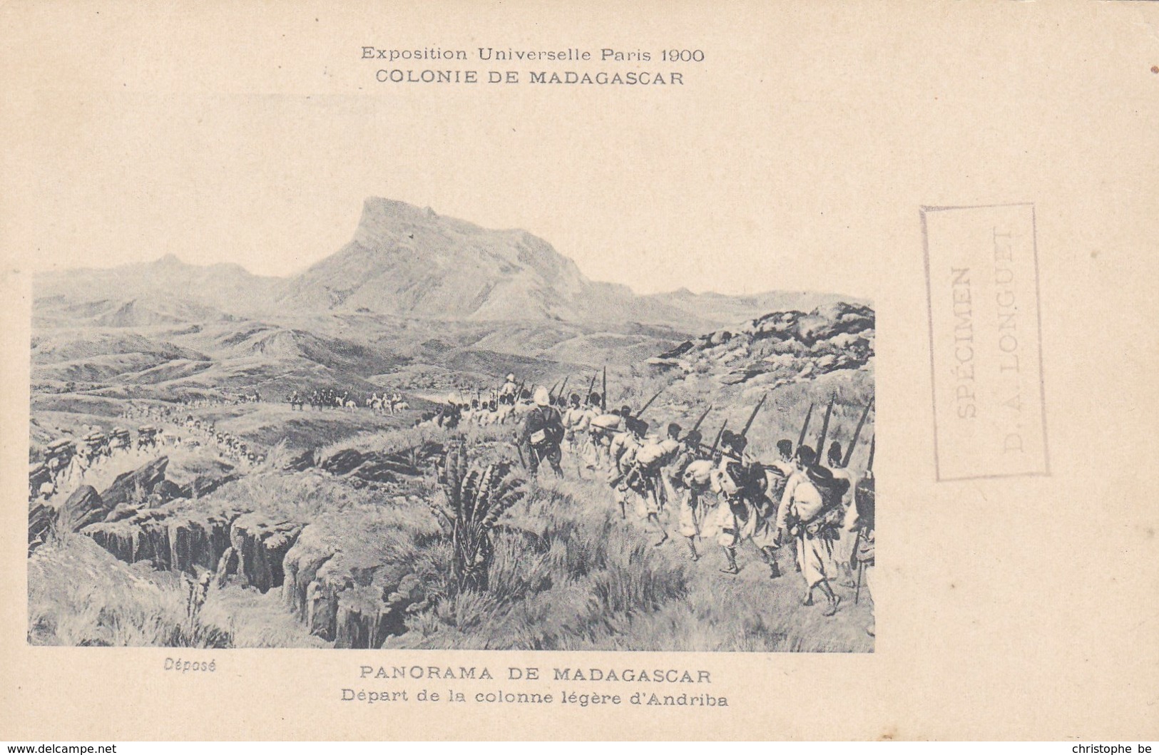 CPA Colonie De Madagascar, Exposition Universelle Paris 1900, Panorama De Madagascar (pk39887) - Madagascar