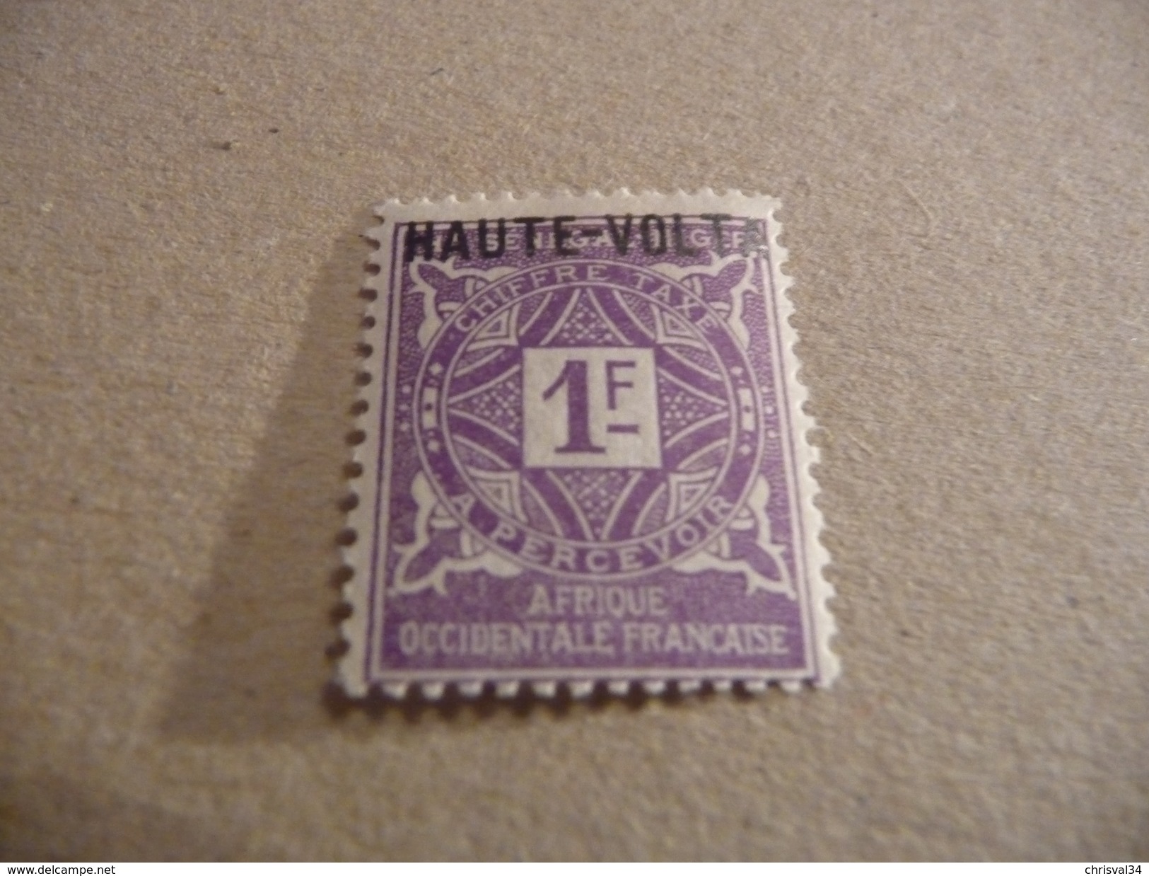 TIMBRE   HAUTE-VOLTA   TAXE  N  18      COTE  8,00  EUROS   NEUF  TRACE  CHARNIERE - Postage Due