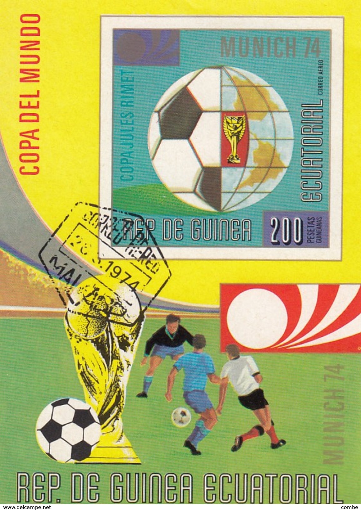 BLOC GUINEA ECUATORIAL FOOT BALL 1974 - 1974 – Germania Ovest