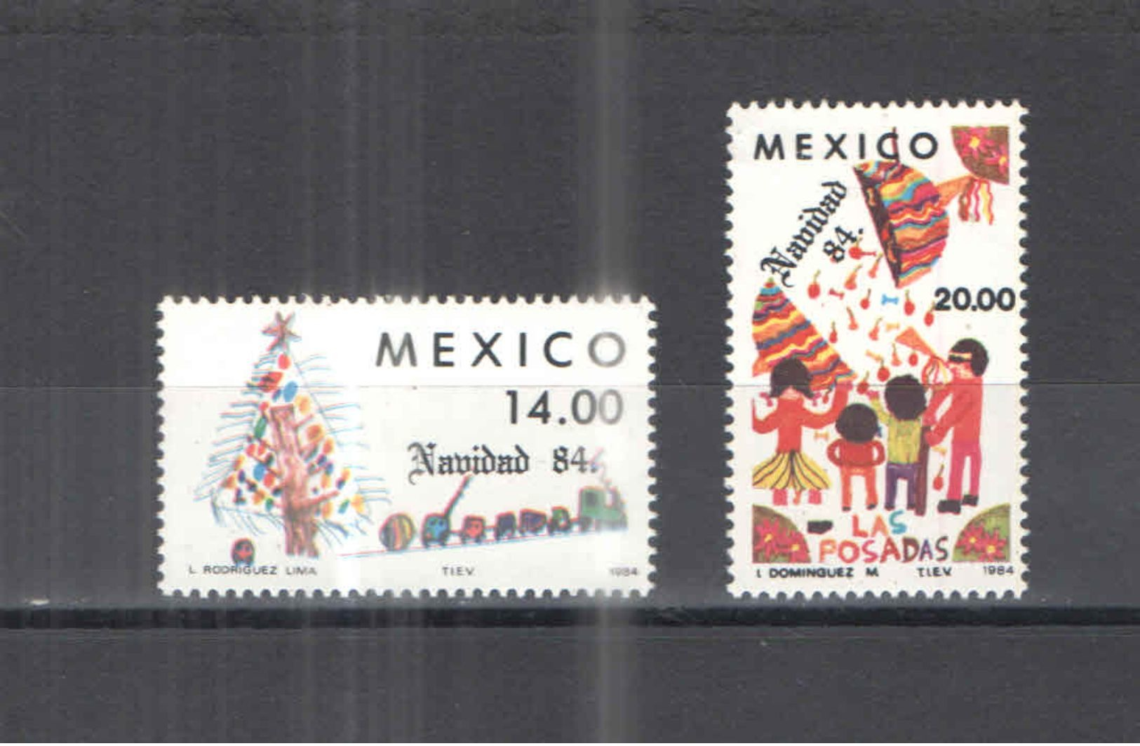 Messico PO 1984 Natale Scott.1368/9 See Scans Nuovi - Messico