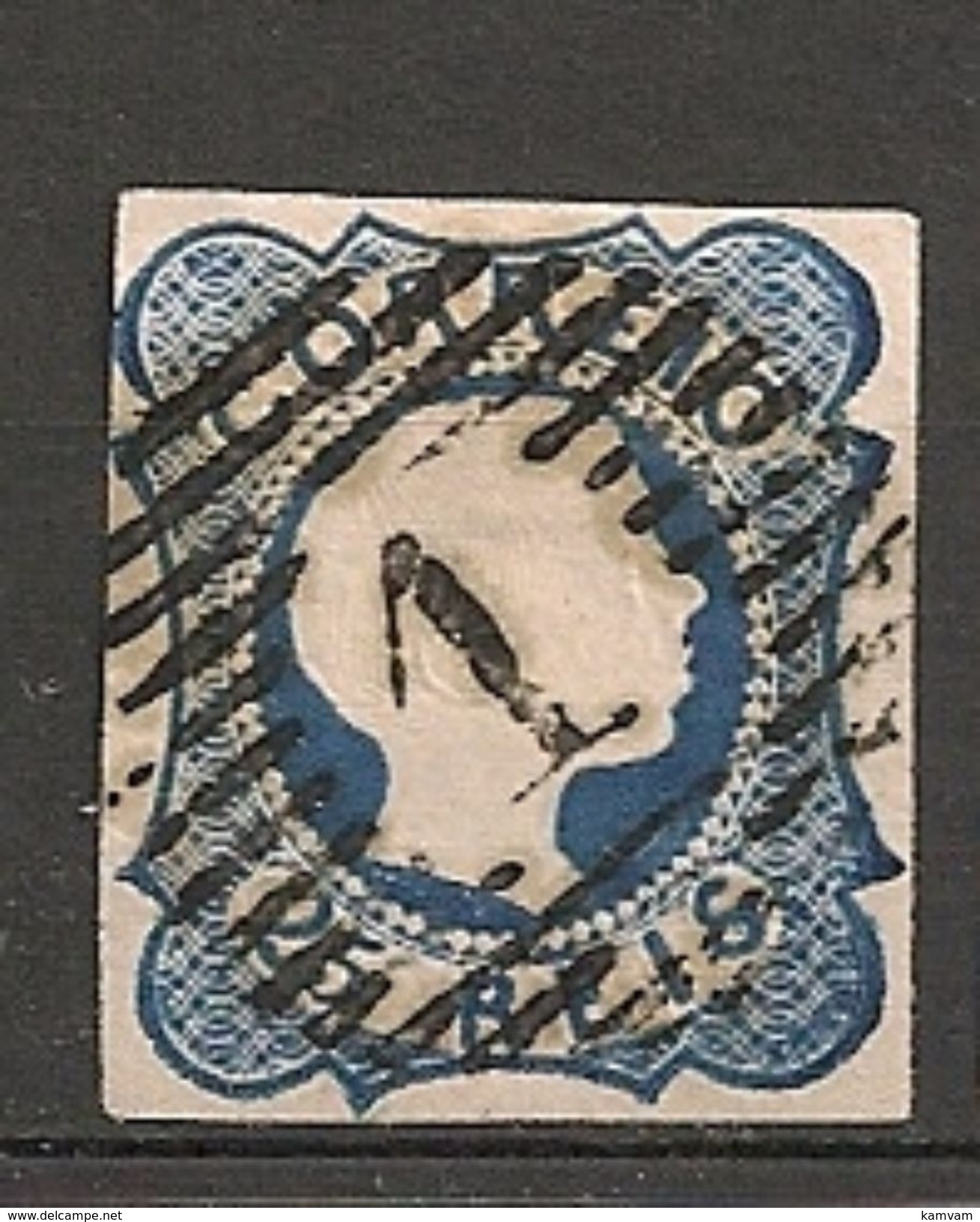 PORTUGAL Yv 6a Pour étude For Study -  Used Obl Gest - Used Stamps