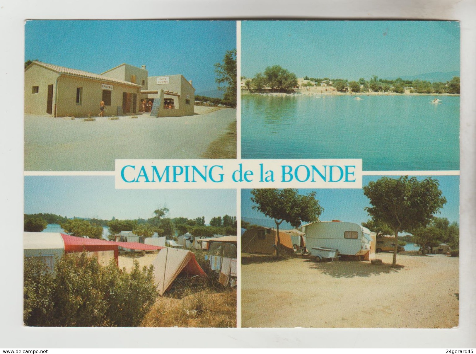 CPSM CABRIERES D'AIGUES (Vaucluse) - Camping De La Bonde 4vues - Cabrieres D'Aigues