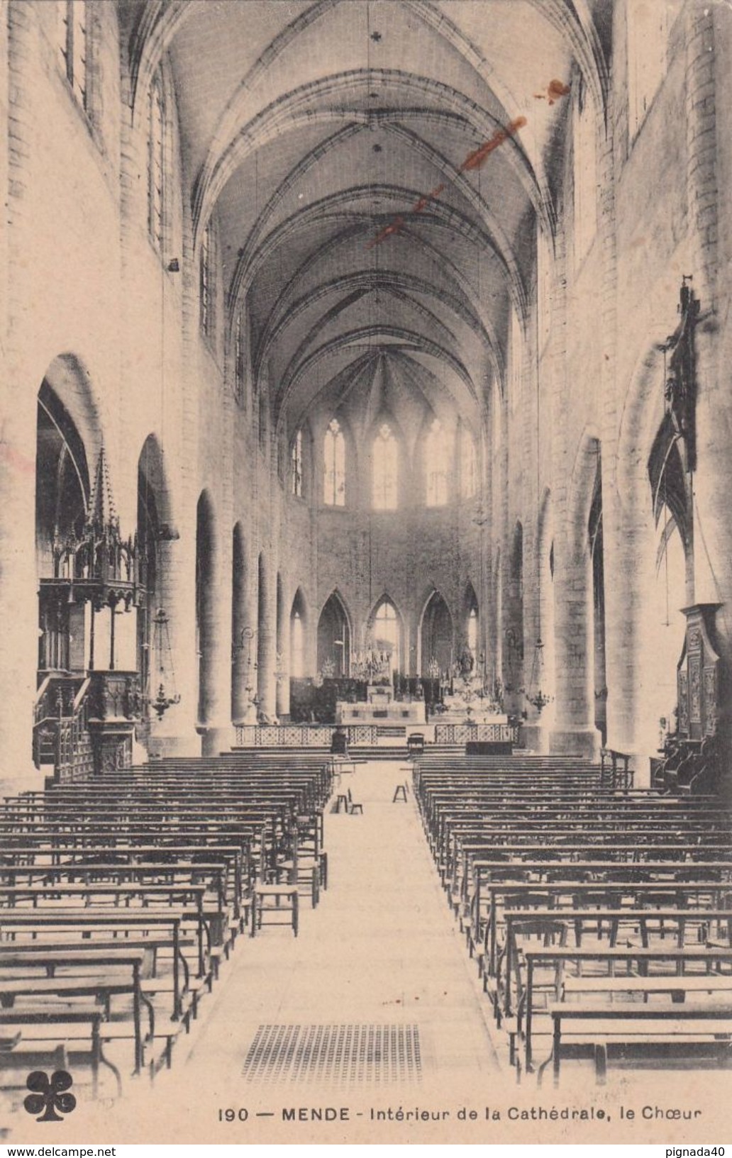 Cp , 48 , MENDE , Intérieur De La Cathédrale, Le Chœur - Mende