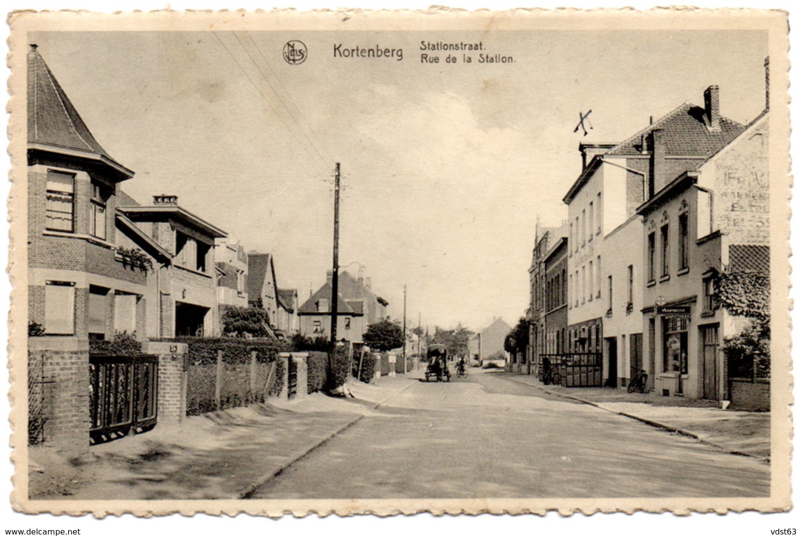 KORTENBERG 1936 STATIONSTRAAT Rue De La Station Hôtel La Flèche D'Or - Nu AD Delhaize / Nels Serie 11 / 758 - Kortenberg