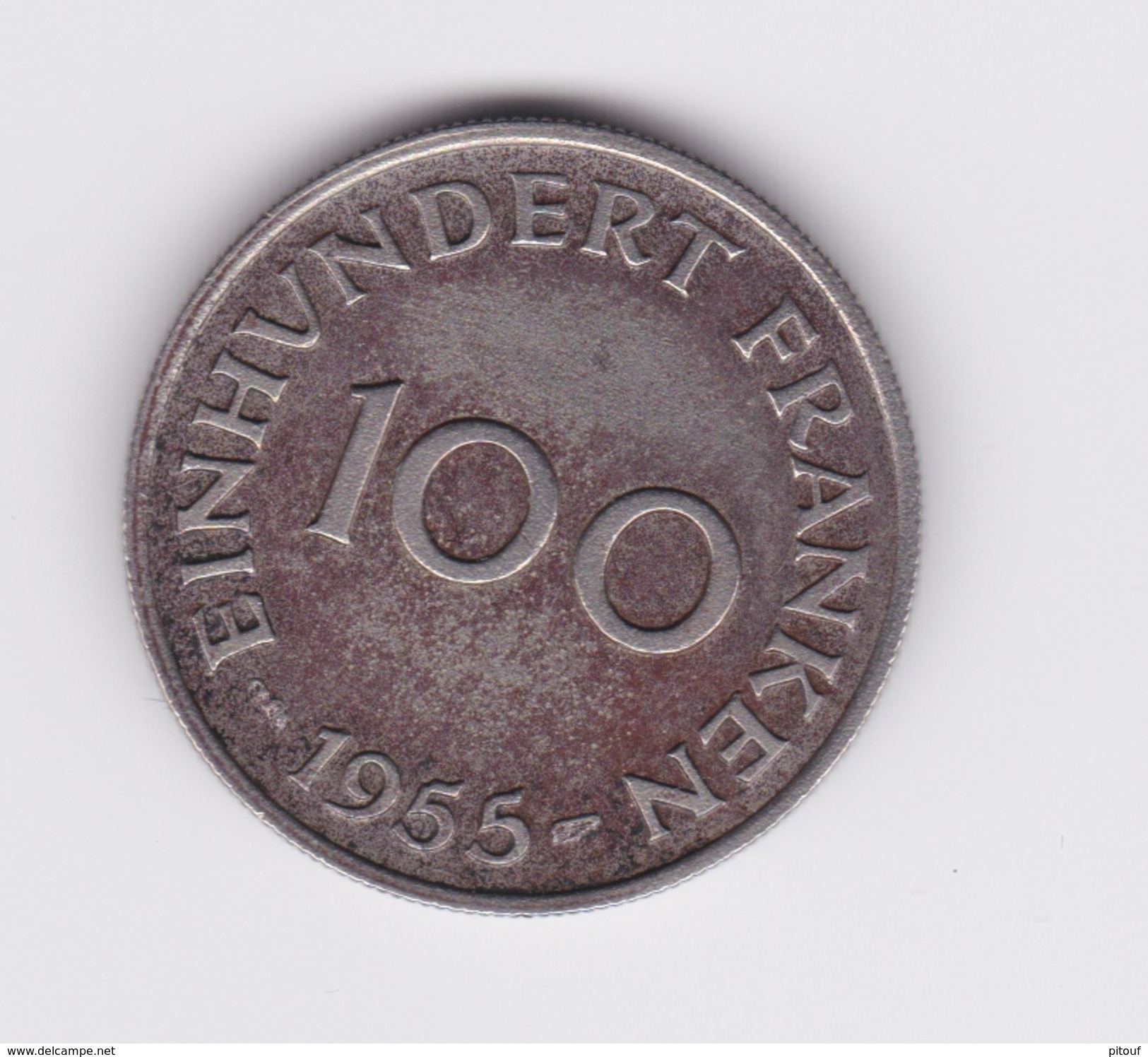 100 Franken 1955 Sarre  TTB à SUP - Otros & Sin Clasificación