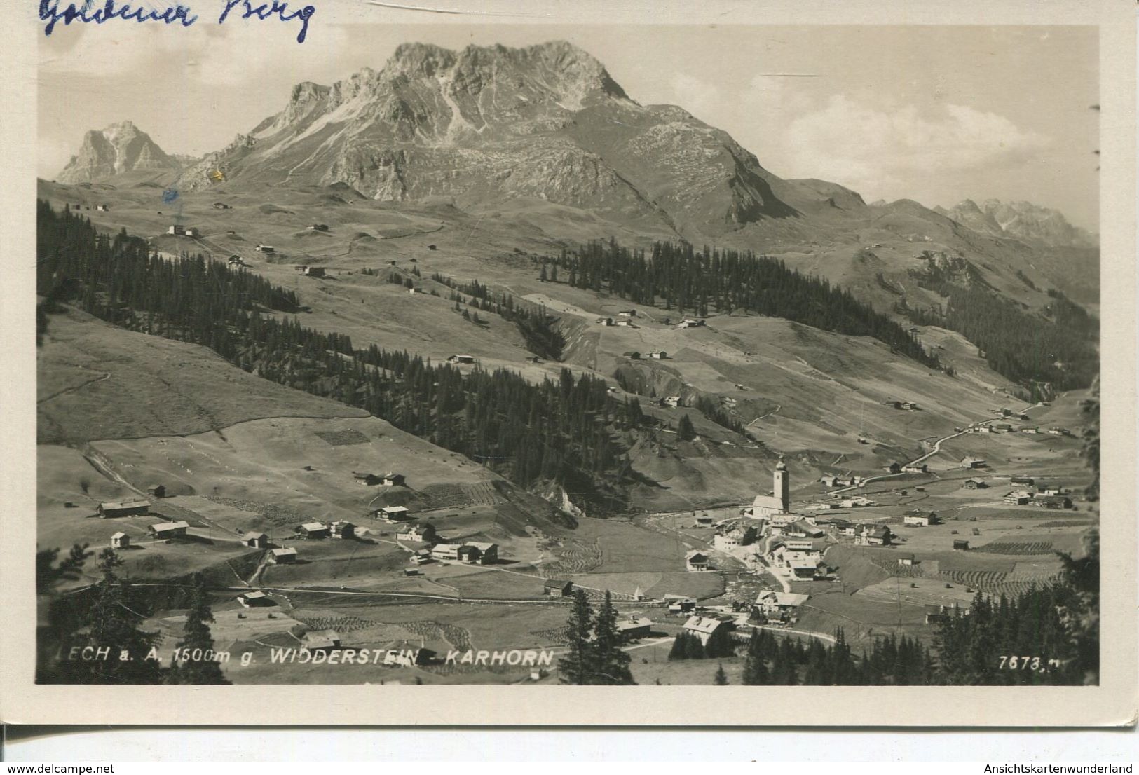 Lech A. Arlberg Gegen Widderstein-Karhorn 1947 (001452) - Lech