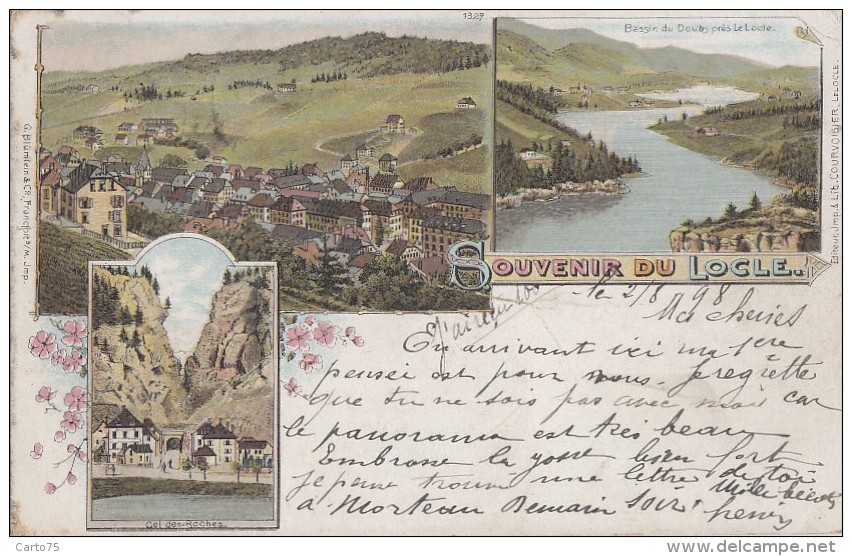 Suisse - Le Locle - Souvenir - Fin XIXème Siècle - Postmarked Locle 1898 - Le Locle