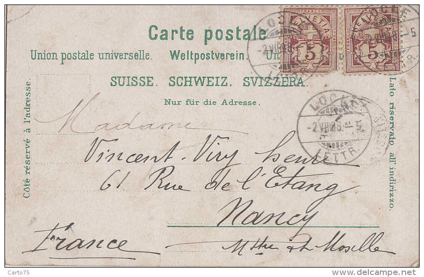 Suisse - Le Locle - Souvenir - Fin XIXème Siècle - Postmarked Locle 1898 - Le Locle