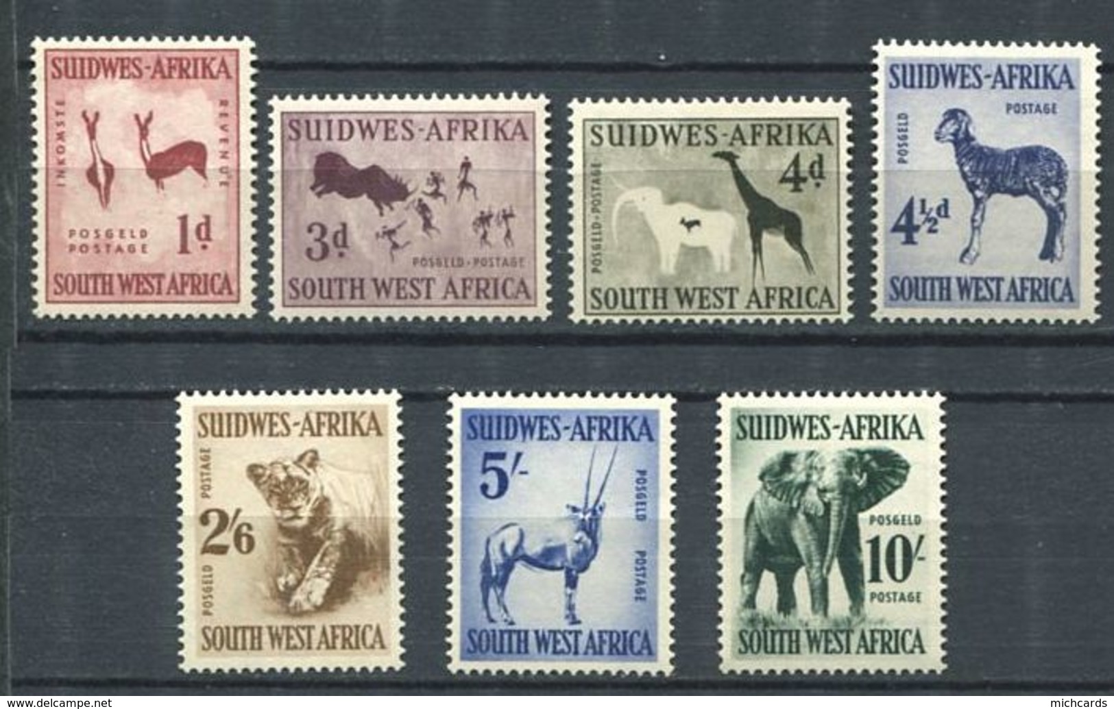 211 AFRIQUE SUD OUEST (SWA) 1954 - Yvert 237/48 Complet Animaux - Elephant Girafe ... - Neuf ** (MNH) Sans Charniere - Africa (Other)