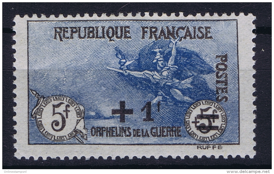 France: Yv Nr 169 MH/* Falz/ Charniere 1922 Orphelins De Guerre - Nuevos