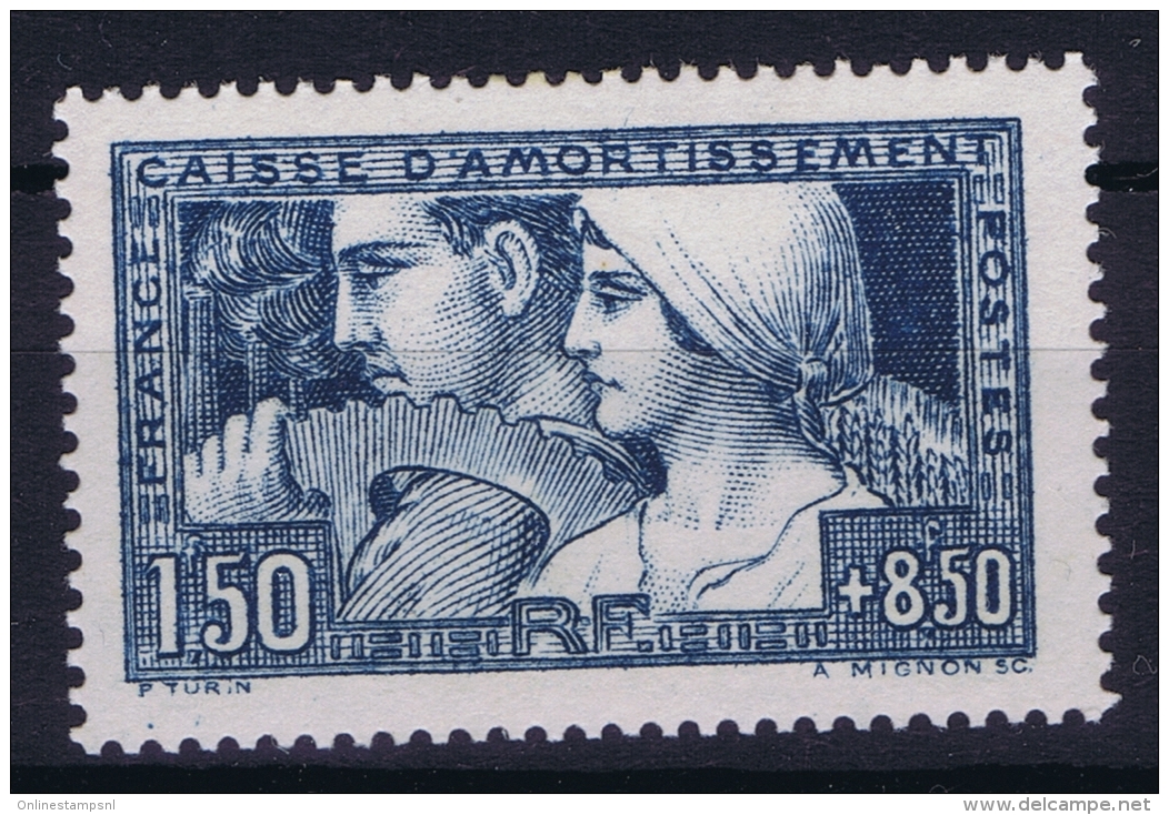 France: Yv Nr 252 MH/* Falz/ Charniere 1928 Caisse  D'amortissement, Type I - Neufs