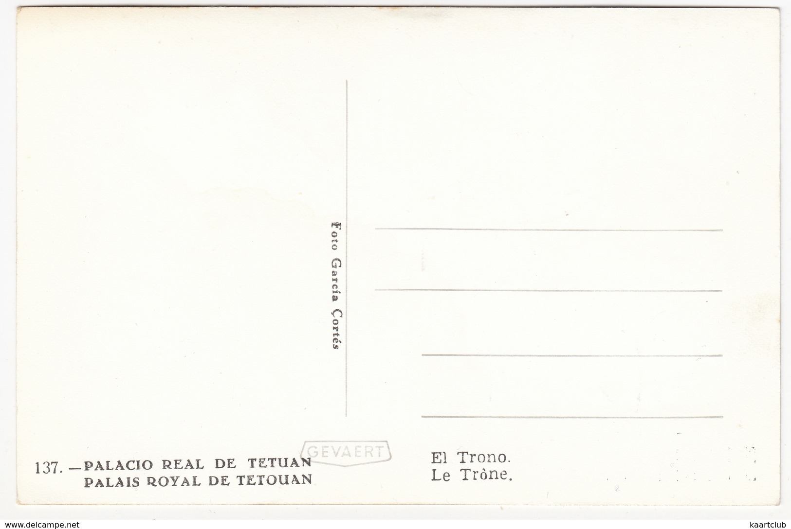 Palais Royal De Tetouan - Le Tròne - Palacio Real De Tetuan - El Trono - (Maroc) - Tanger