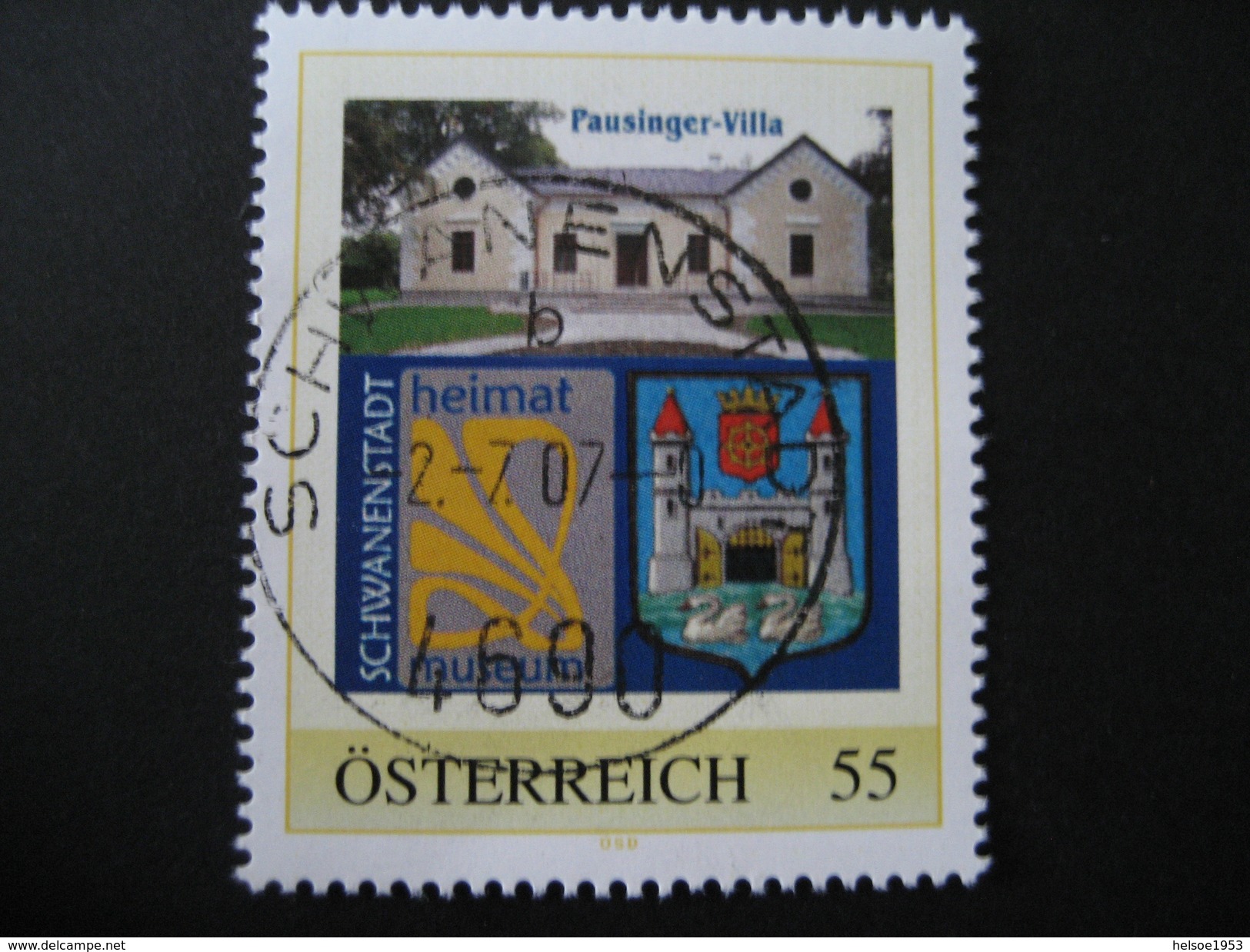 Personalisierte Marke Gestempelt Schwanenstadt, Schwanenstadt Pausinger Villa - Personalisierte Briefmarken