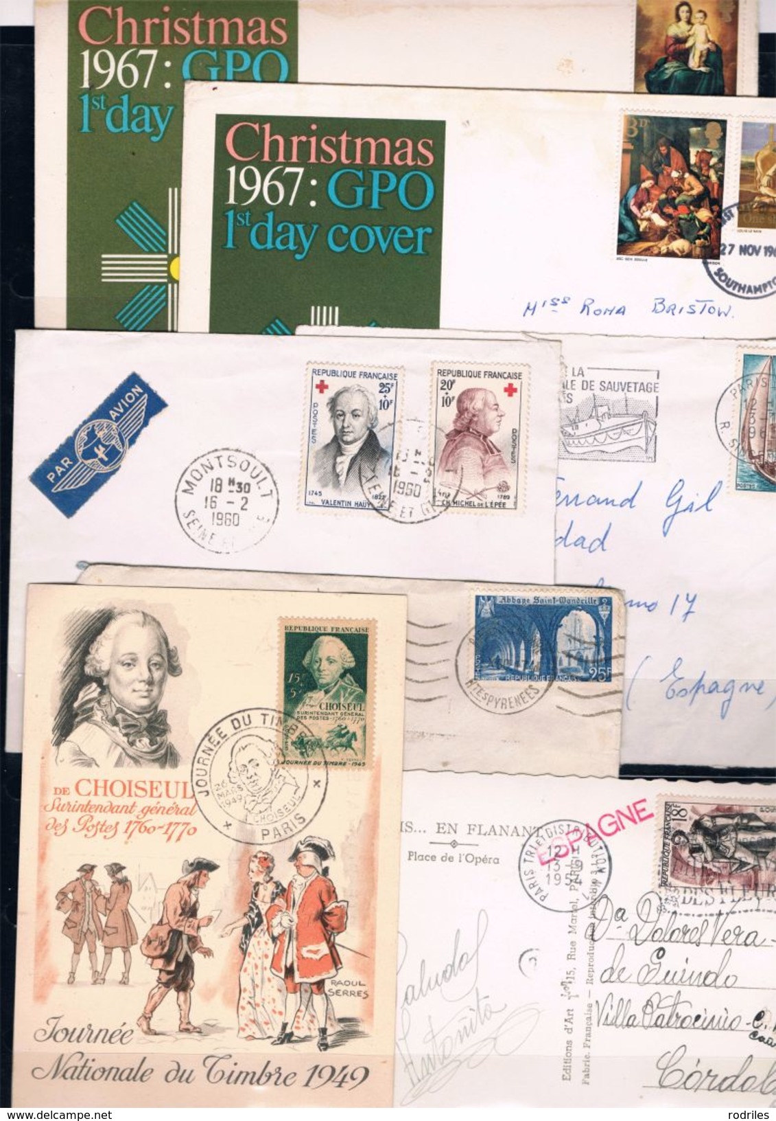 Conjunto De 27 Piezas De Historia Postal De Diferentes Paises - Otros - Europa