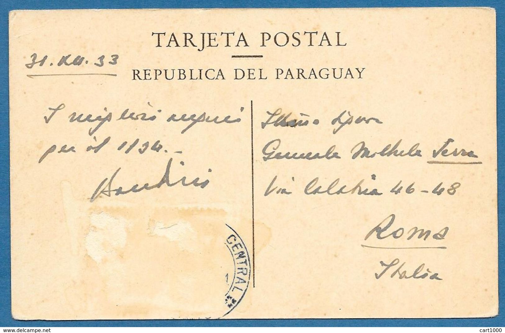 VARIAS MUESTRAS DE LA FLORA DEL PARAGUAY 1933 - Paraguay