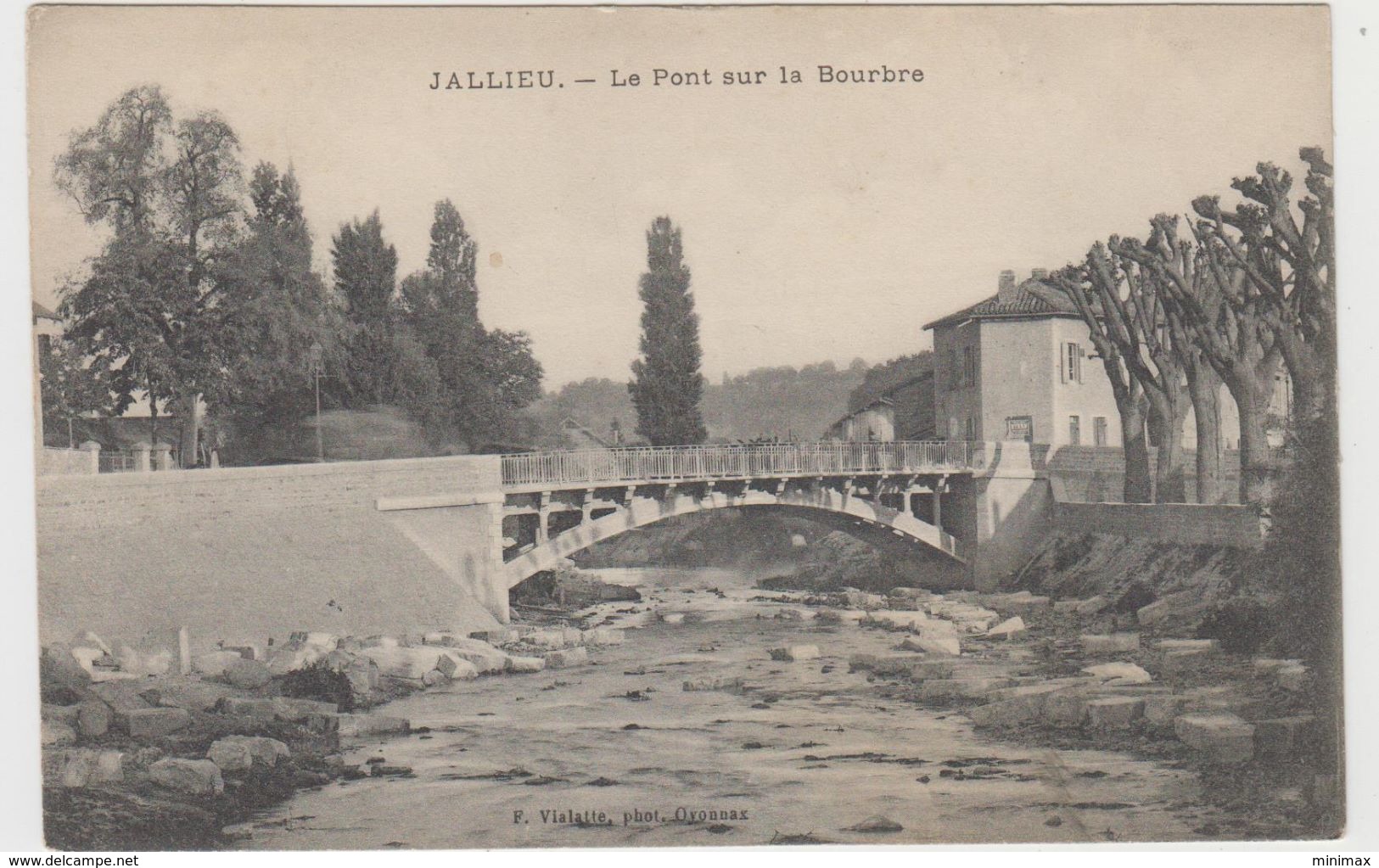 Jallieu - Le Pont Sur La Bourbre - 1915 - Jallieu