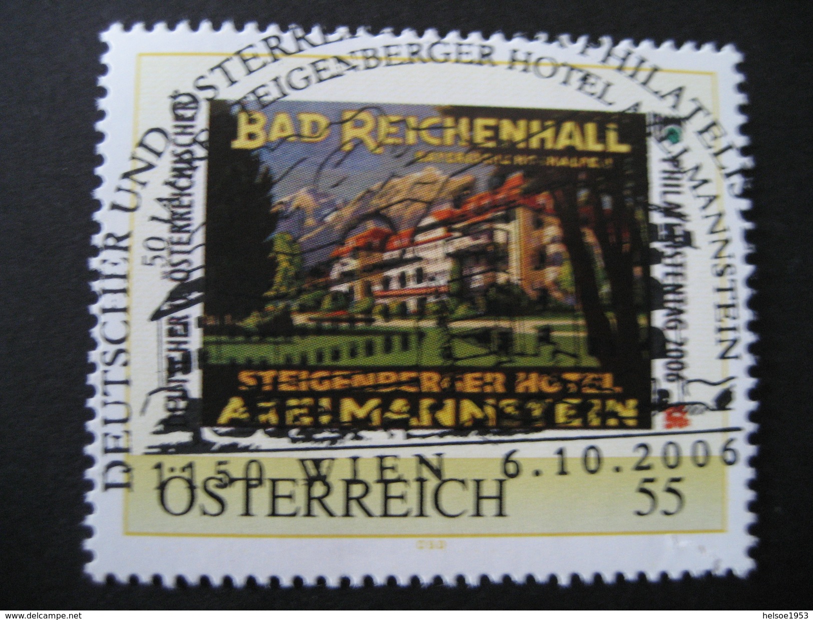 Österreich- Pers.BM Sonderstempel Steigenberger Hotel, Bad Reichenhall Hotel Axelmannstein - Personalisierte Briefmarken