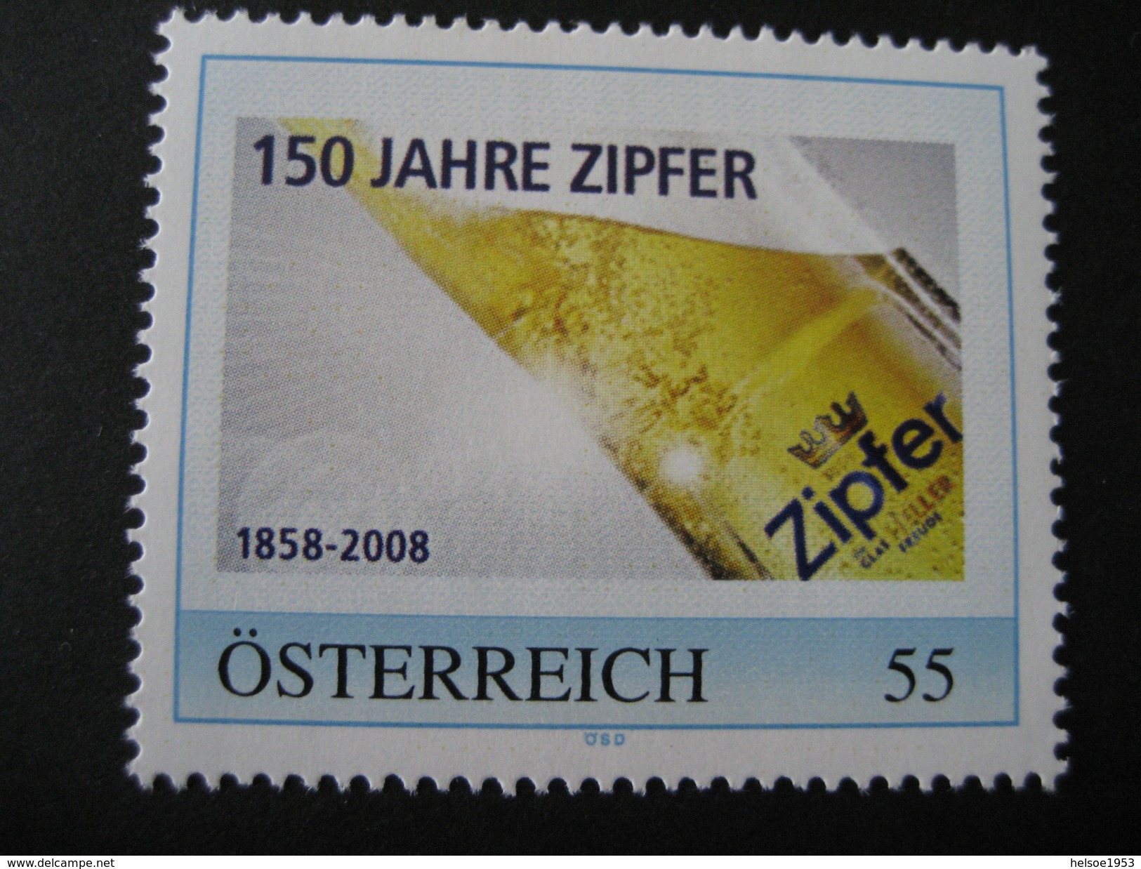 Personalisiere Marke Postfrisch, 150 Jahre Zipfer - Personalisierte Briefmarken