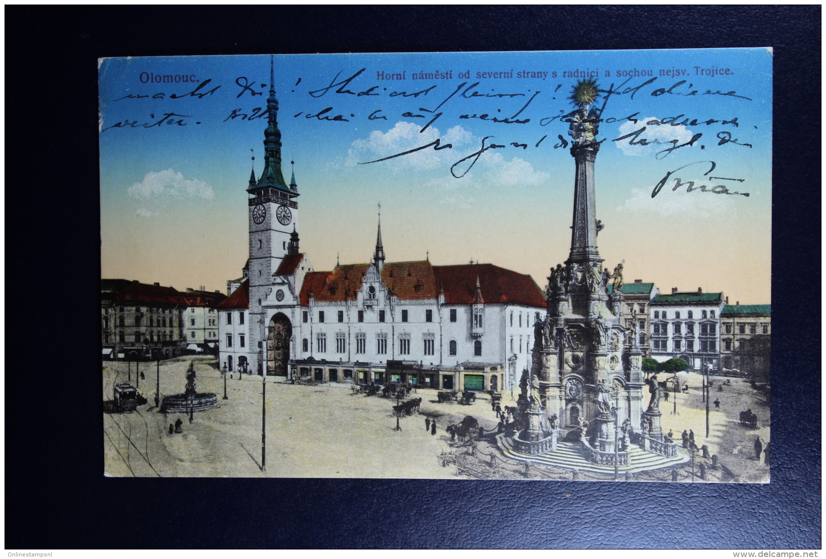 Ceskoslovenko : Post Karte  1919 Oldmo Olomouc Zu Wien Schweiz - Briefe U. Dokumente