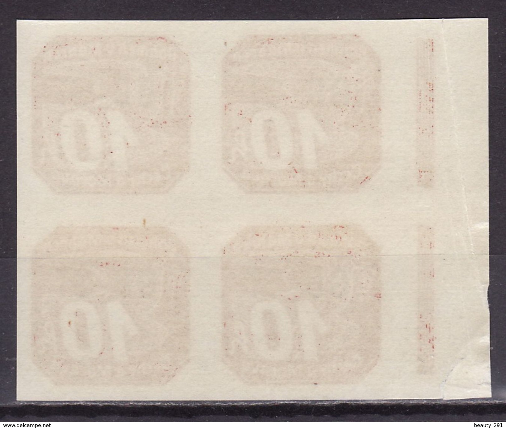 Böhmen Und Mähren 1939 Mi 51  MNH** Block Of 4 - Ongebruikt