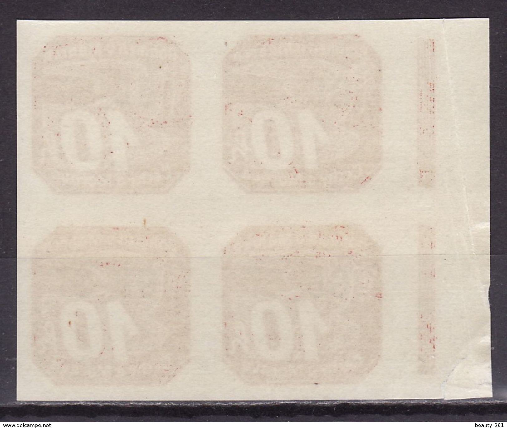 Böhmen Und Mähren 1939 Mi 51  MNH** Block Of 4 - Unused Stamps