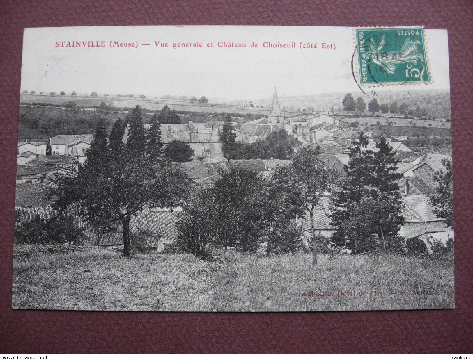 CPA 55 STAINVILLE Vue Générale Et Chateau De Choiseul RARE PLAN  Canton ANCERVILLE - Autres & Non Classés