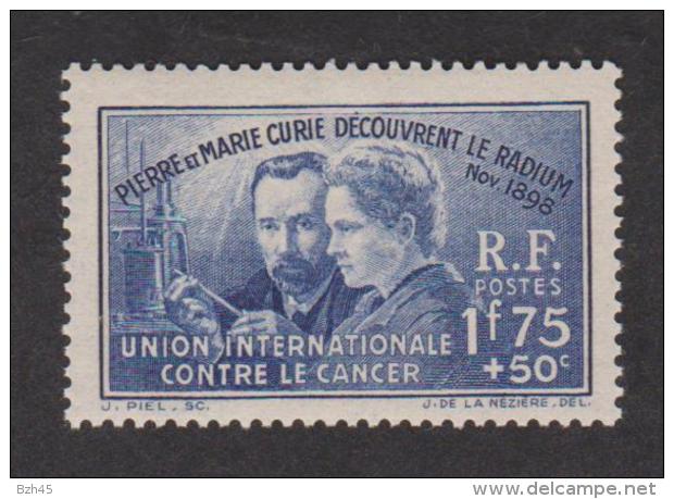 N° 402 **  Pierre Et Marie Curie   YT 27 &euro; - Neufs