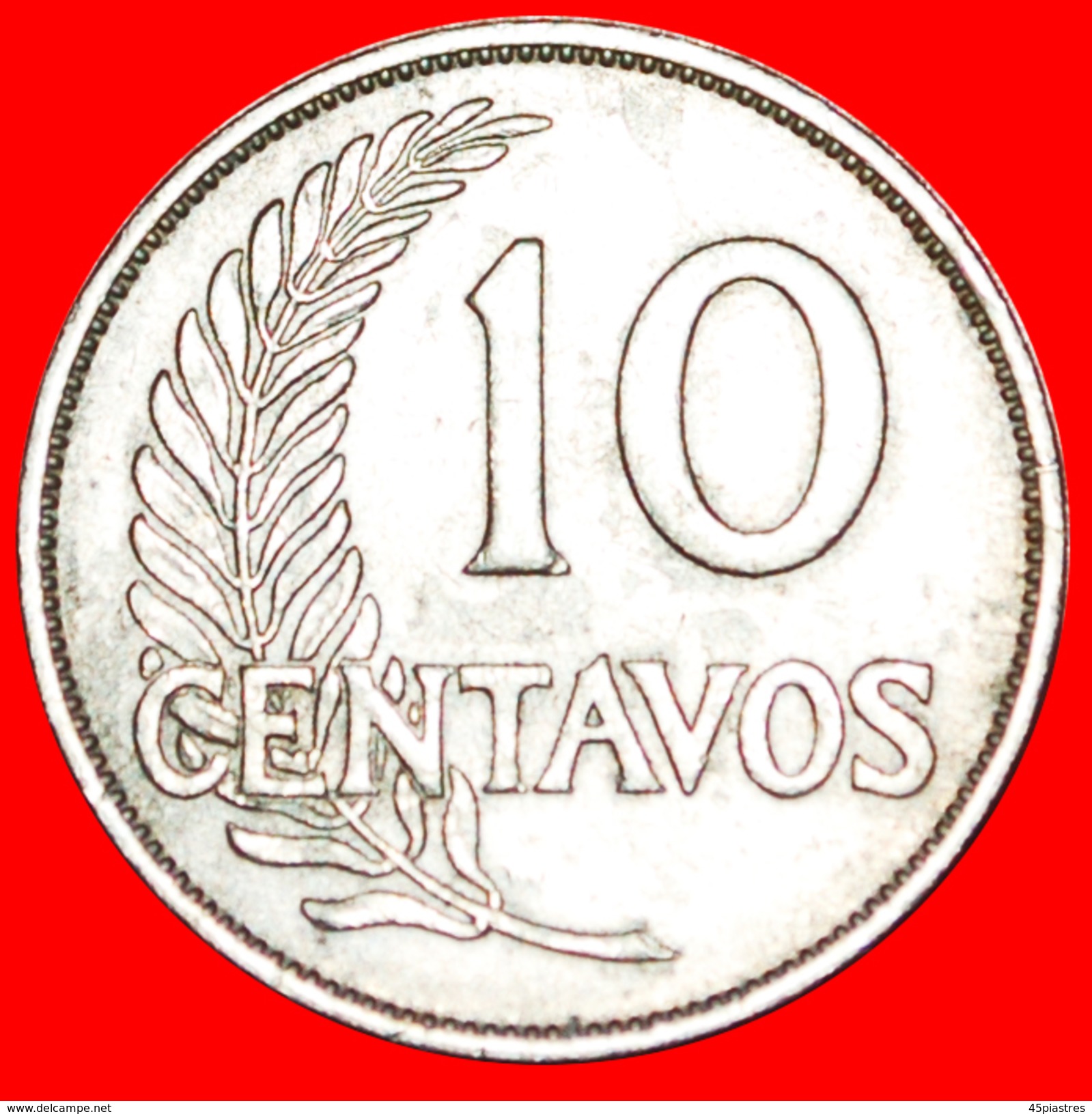 √ WARTIME (1939-1945): PERU ★ 10 CENTAVOS 1939! LOW START ★ NO RESERVE! - Peru