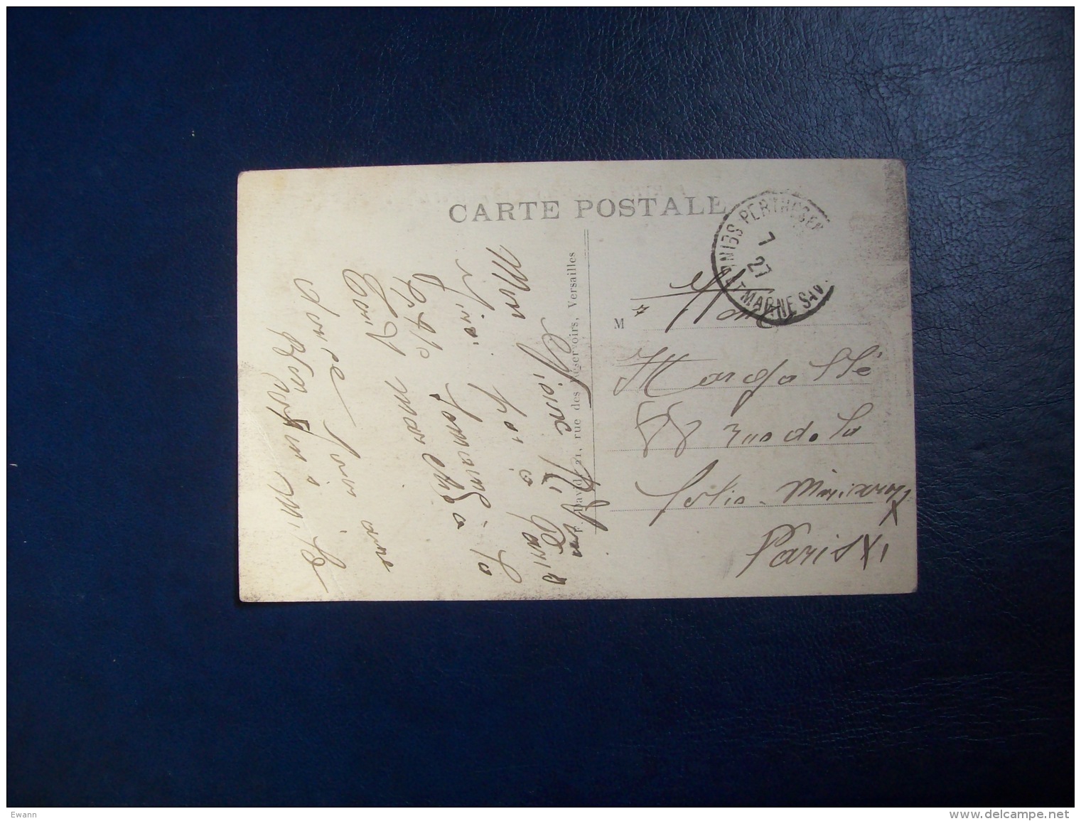 Carte Postale Ancienne De Perthes: La Poste Et La Gare - Perthes