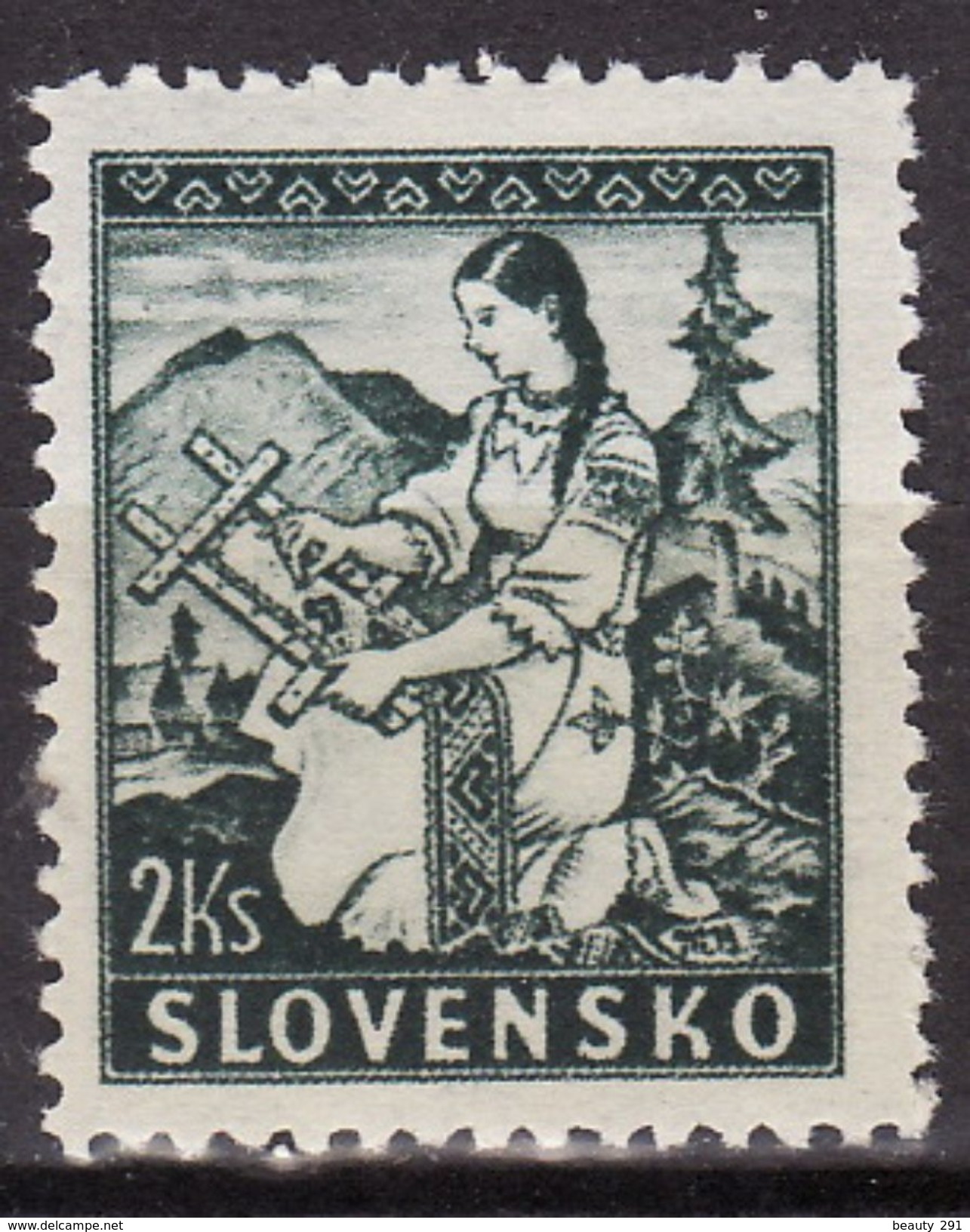 Slovakia 1939 -Mi 43 - Traditional Costumes - MNH** VF - Neufs