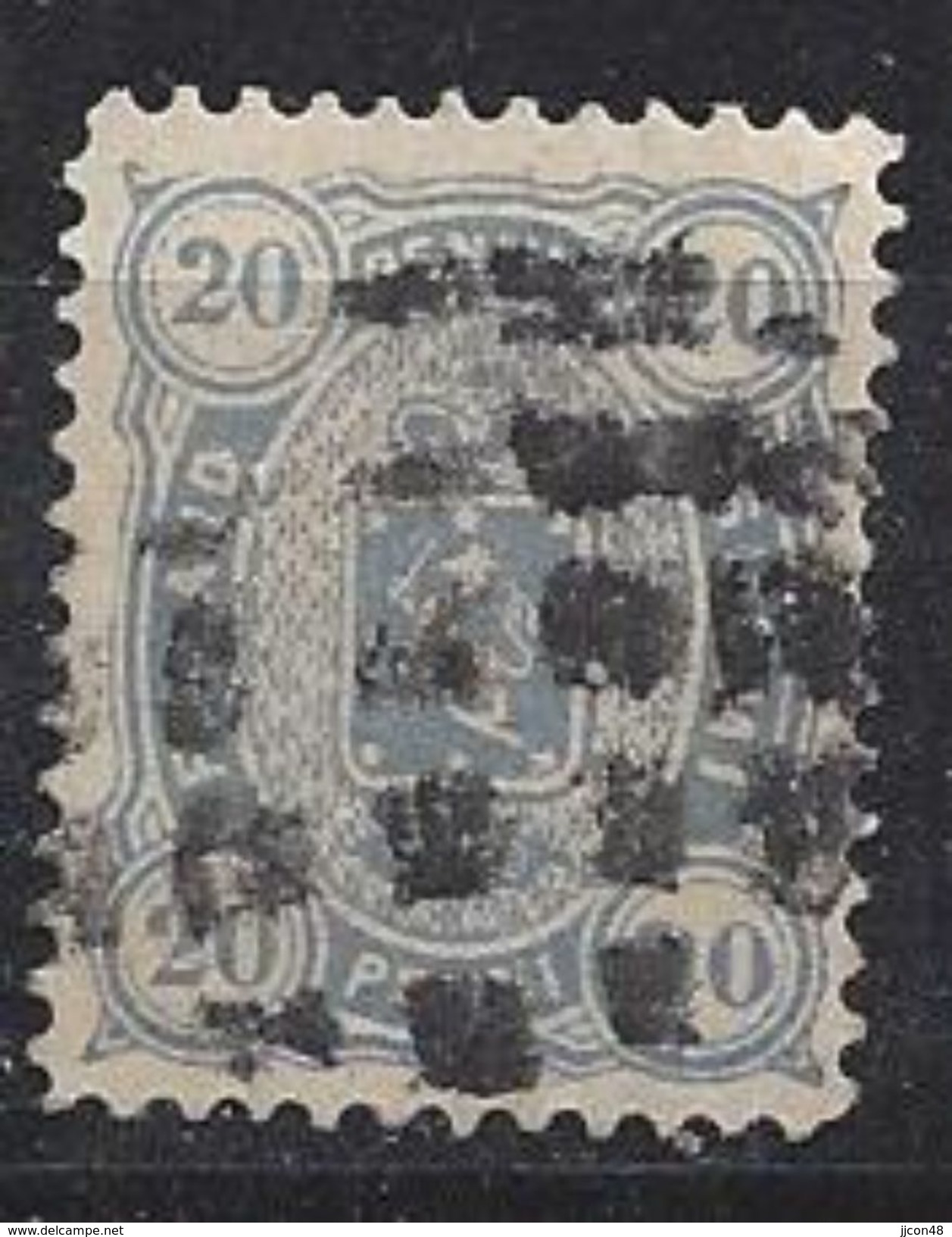 Finland 1875-82  20 P  (o) Mi.16 B Y A (perf 12.5) - Usati