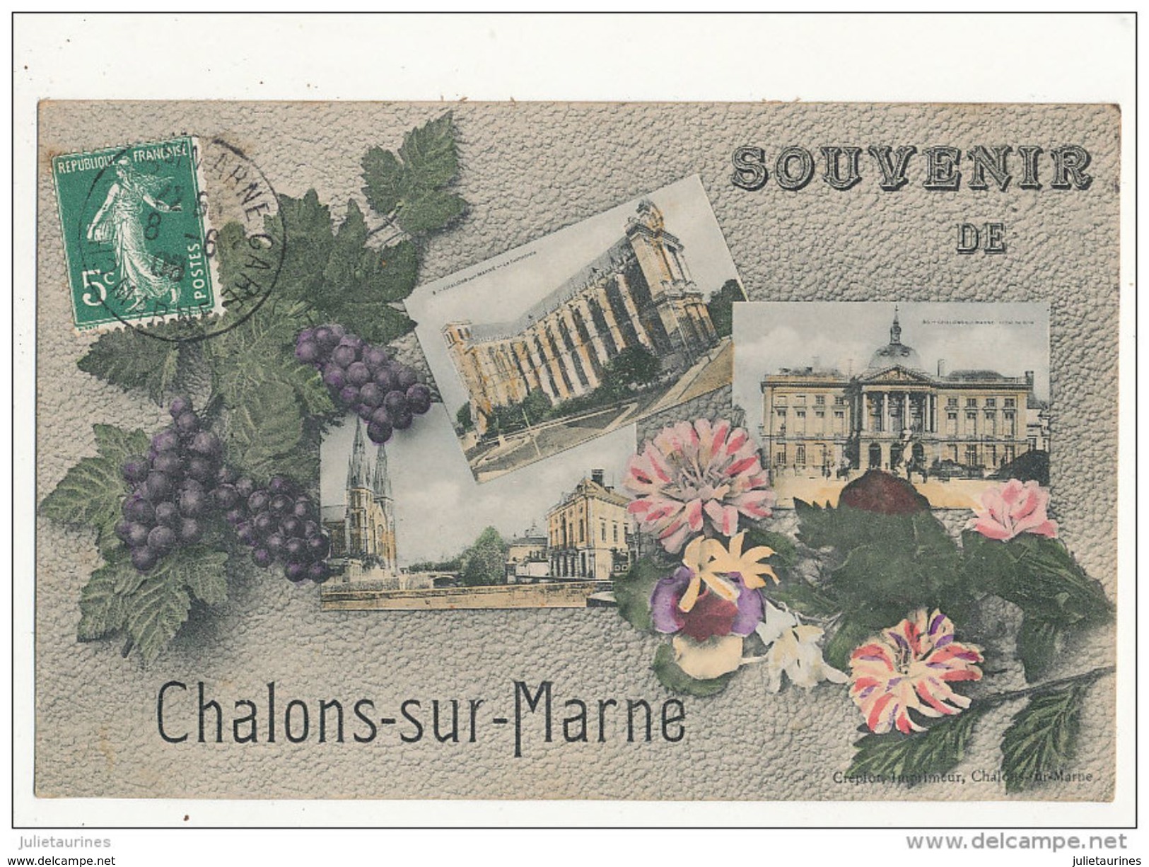 51 CHALONS SUR MARNE SOUVENIR MULTIVUE CPA BON ETAT - Châlons-sur-Marne