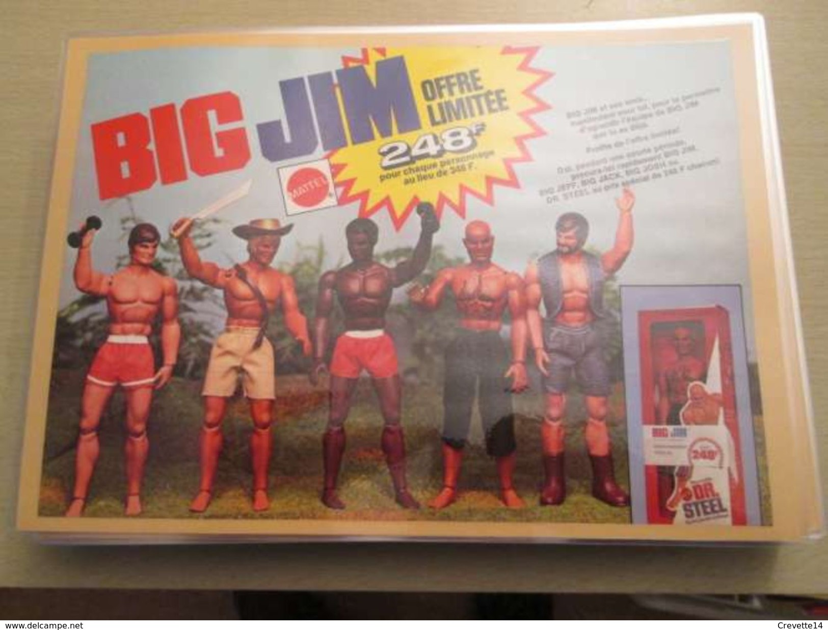 MATTEL  BIG JIM Et Les Village People  -  Pour  Collectionneurs ... PUBLICITE  Page De Revue Des Années 70 Plastifiée Pa - Other & Unclassified