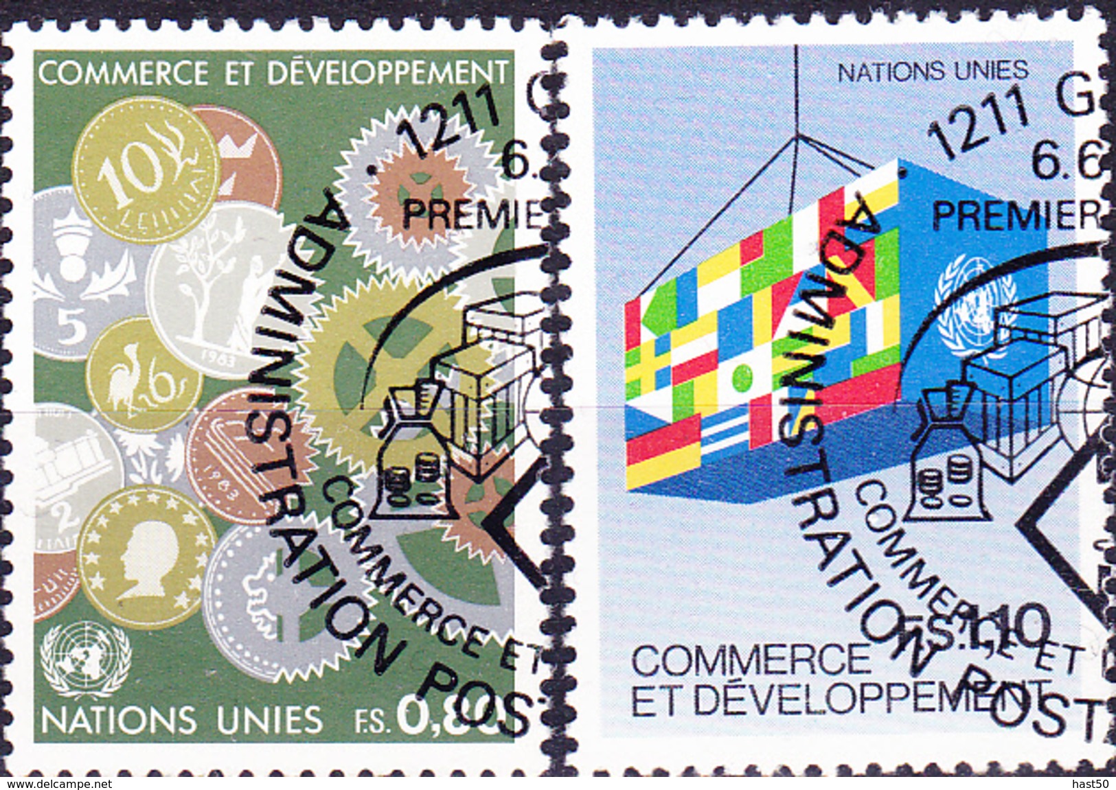 UN Genf  Geneva Geneve - UNCTAD (MiNr: 115/6) 1983 - Gest Used Obl - Oblitérés