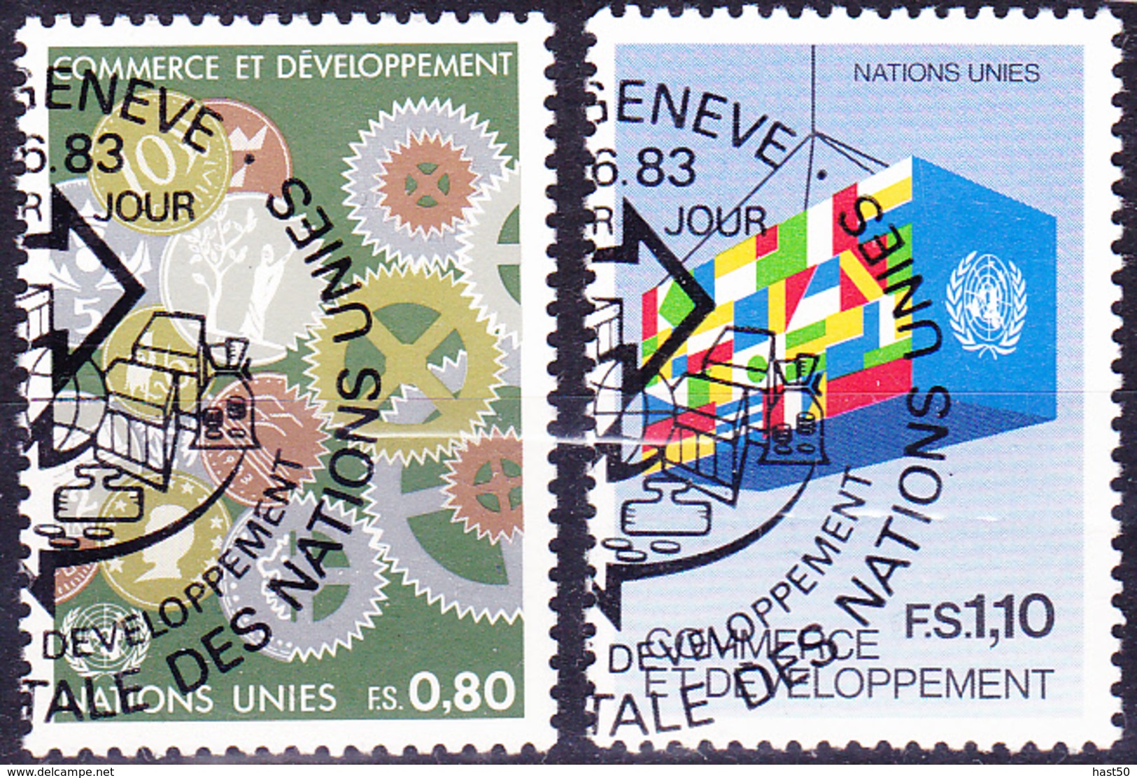 UN Genf  Geneva Geneve - UNCTAD (MiNr: 115/6) 1983 - Gest Used Obl - Oblitérés