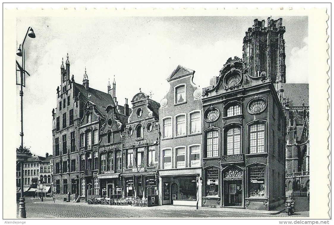 Mechelen Malines Grote Markt. Oude Huizen En Telegraafkantoor - Grand' Place. Thill N° 657 Nels - Malines