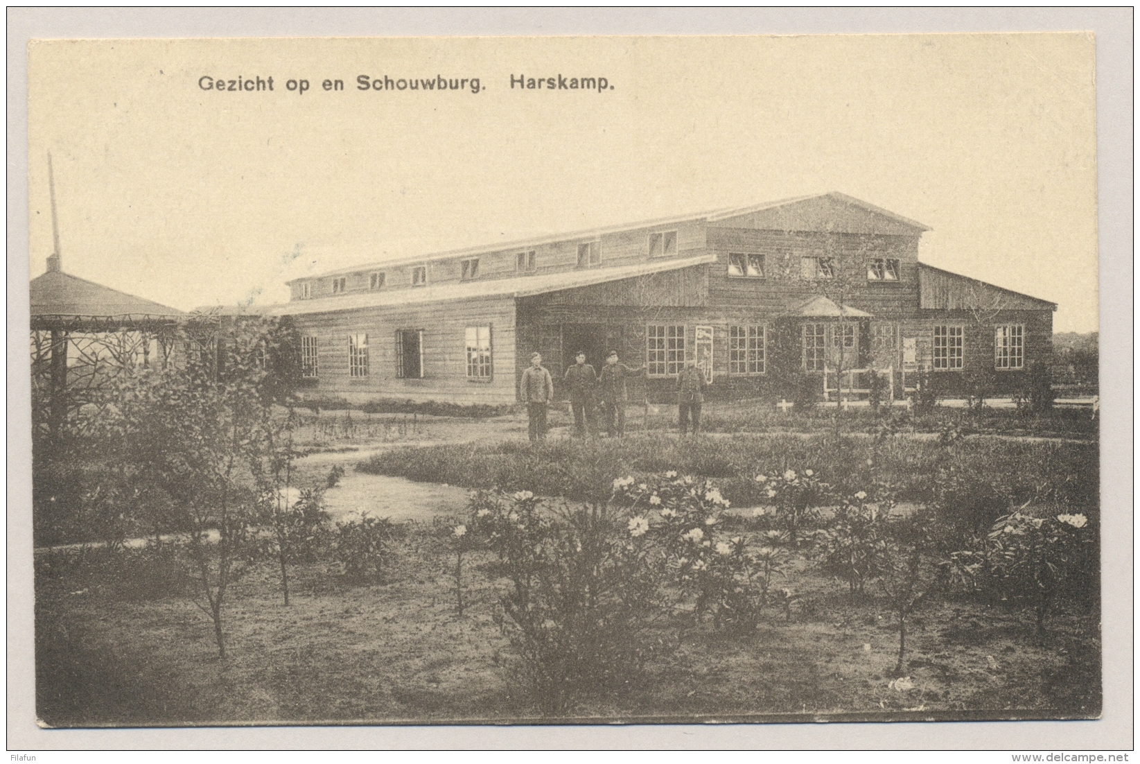 Nederland - Gezicht Op En Schouwburg. Harskamp. Uitgave A. Verpoort. Verzonden Van Harskamp Naar Utrecht - Sonstige & Ohne Zuordnung