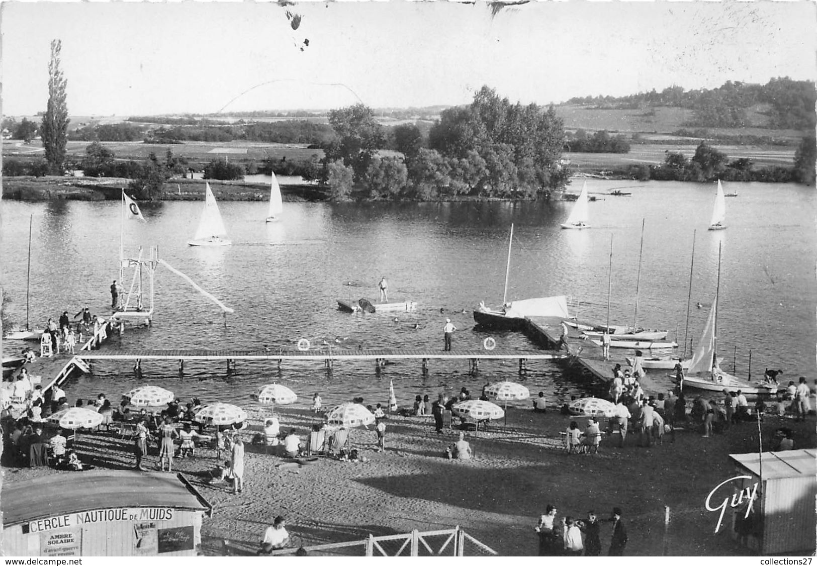 27-MUIDS- LE CERCLE NAUTIQUE ET LA PLAGE - Muids