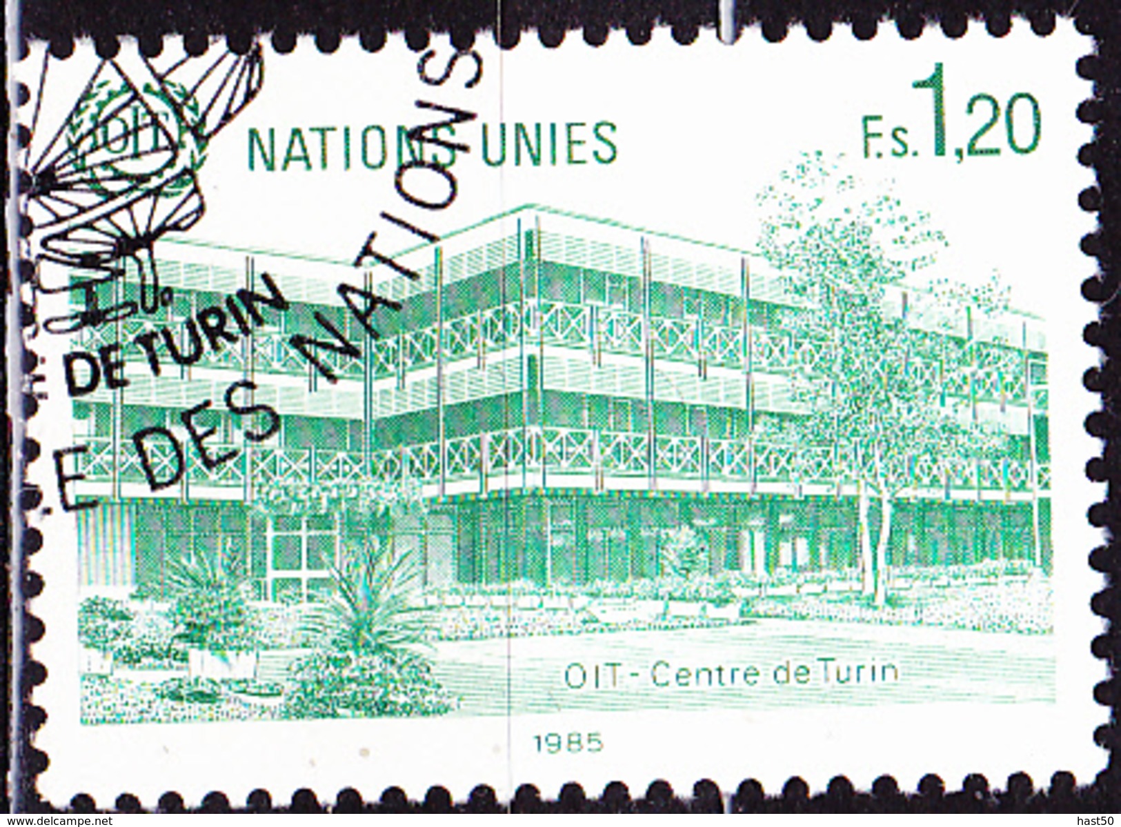 UN Genf  Geneva Geneve - ILO Turin (MiNr: 128) 1985 - Gest Used Obl - Oblitérés