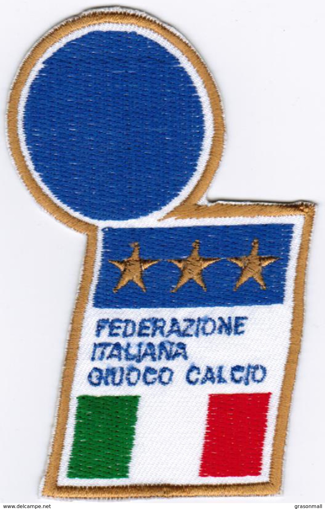 Italy National Football Team FIFA Soccer Badge Patch 1991 - 1998 - Scudetti In Tela