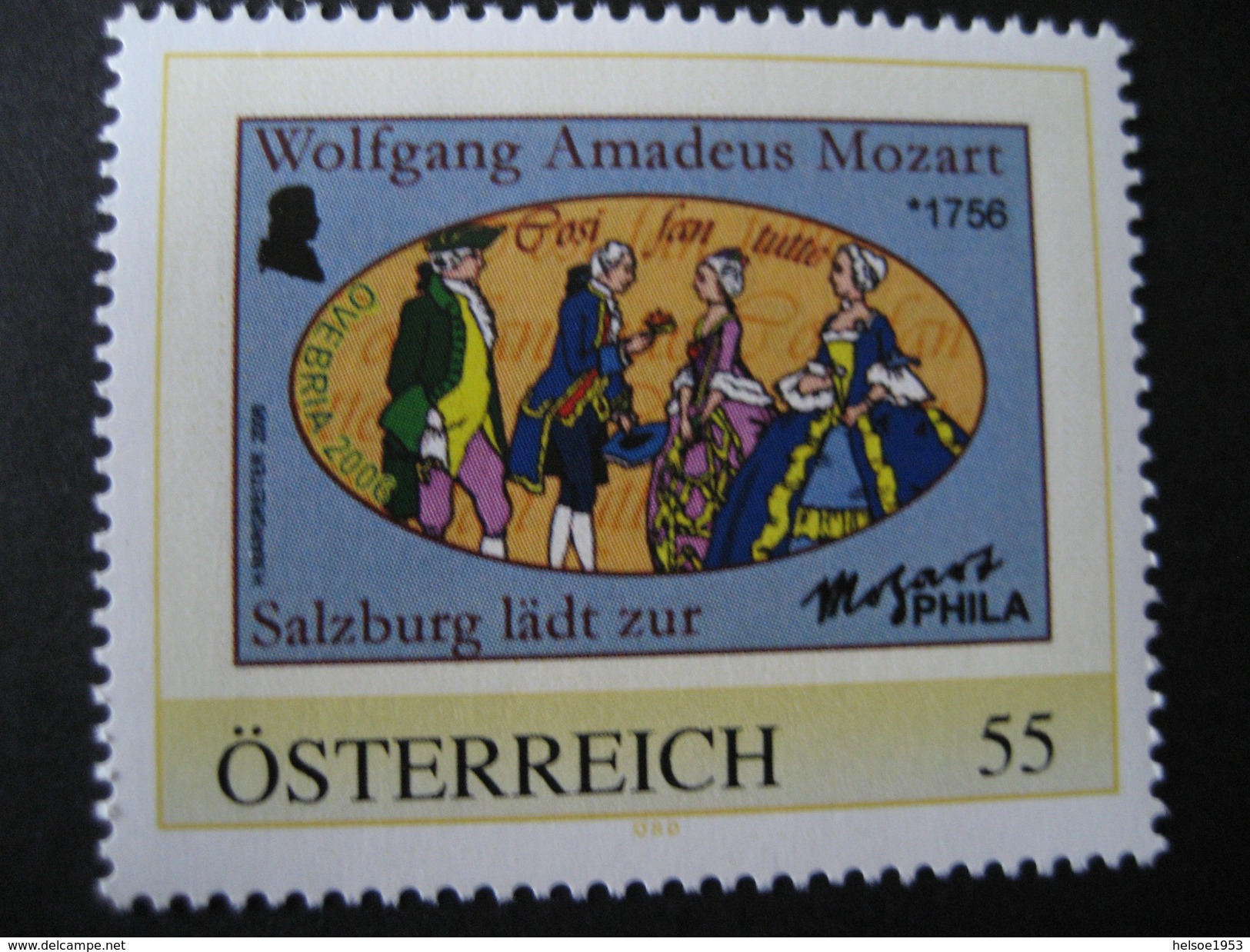 Pers.BM 8009931** Salzburg Lädt Zur Mozart Phila - Personalisierte Briefmarken