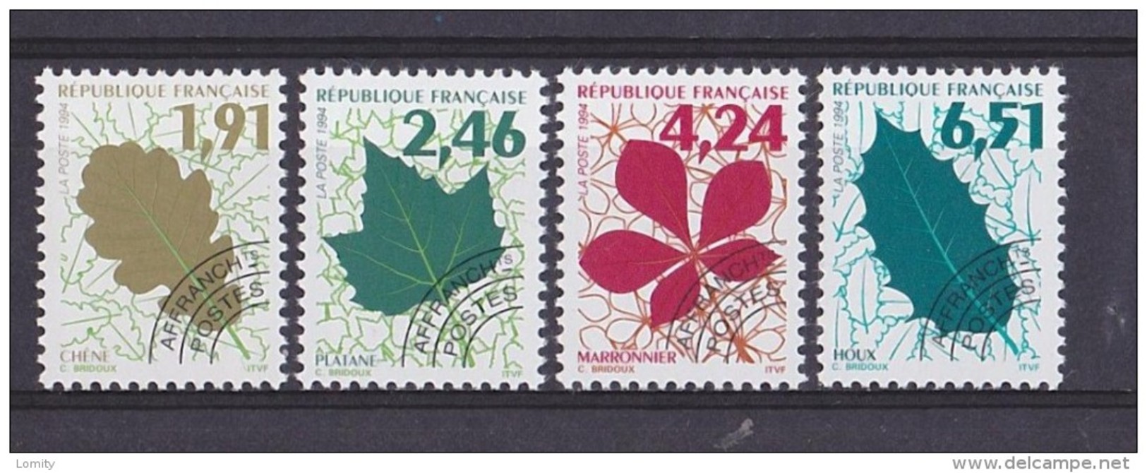 France Preo Preoblitété 1994 Serie Complète Neuve **  N° 232 à 235 Cote 8€ - 1989-2008