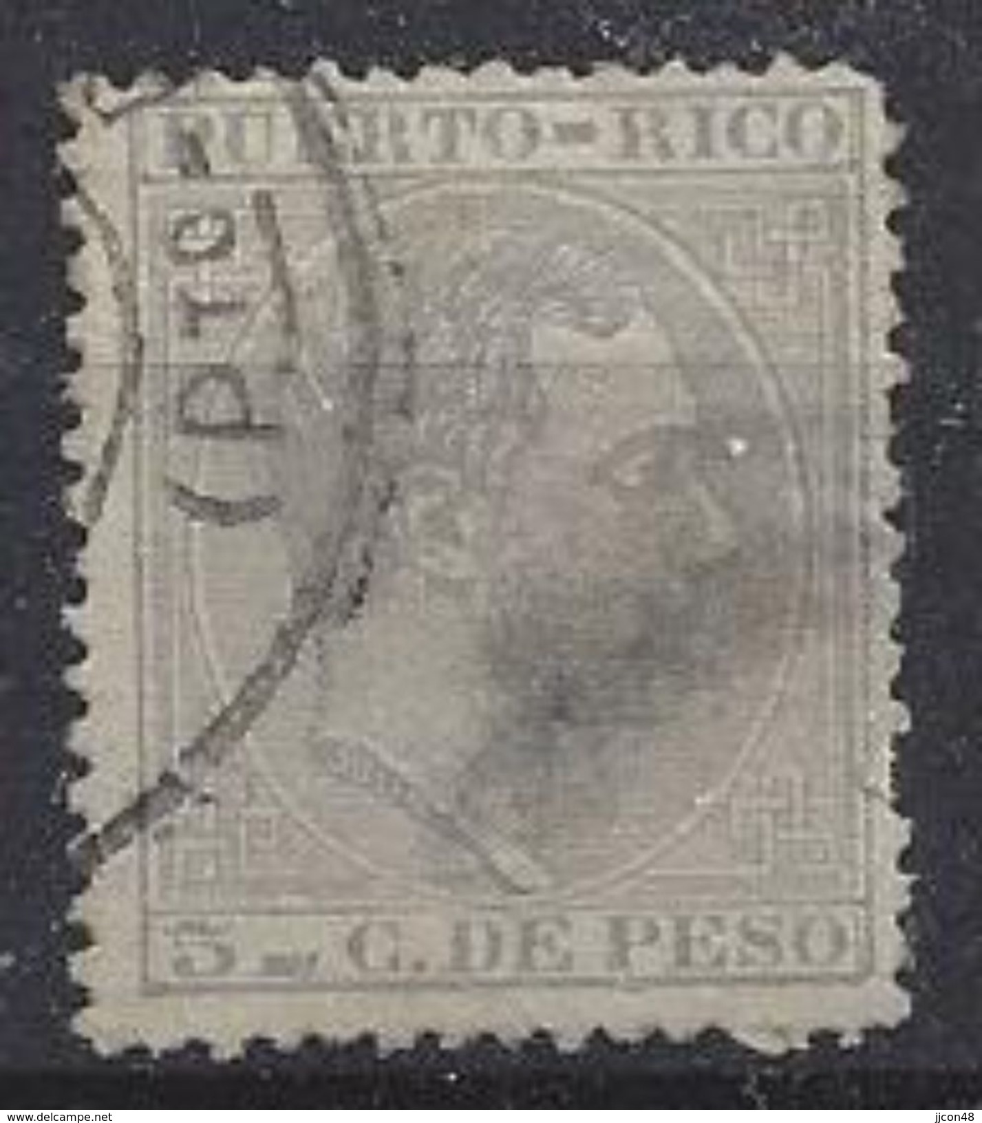 Puerto Rico 1882  5c (o) - Puerto Rico