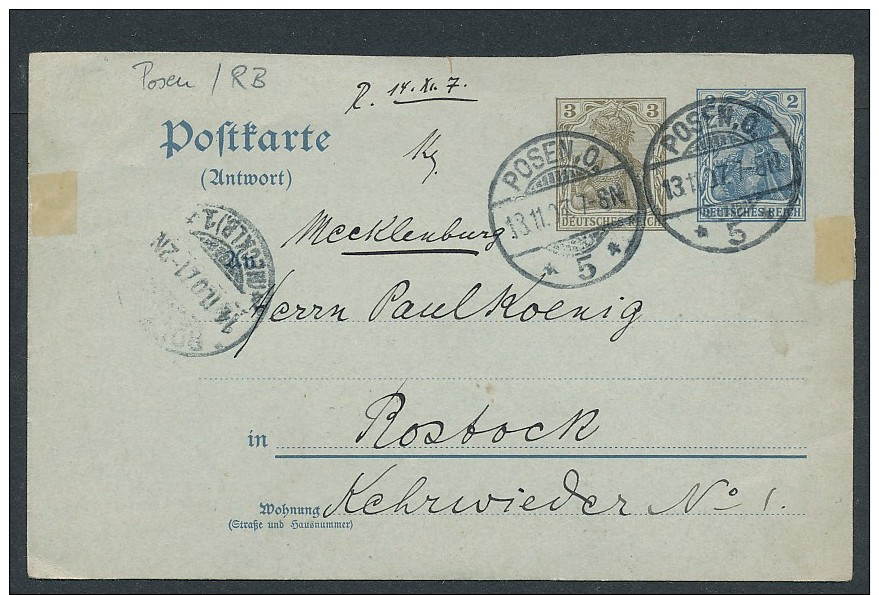 Heimat Beleg Posen-Umgebung.....  (t6496 ) Siehe Scan ! - Lettres & Documents