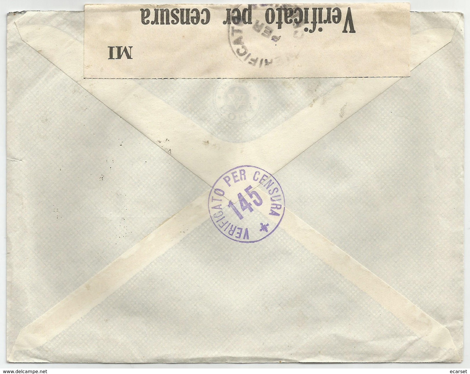 LETTERA Da FIUME PER ESTERO (Svizzera) Affr. 1,25 L. Imperiale. 11/11/1940. Timbri E Fascetta Di Censura - Storia Postale