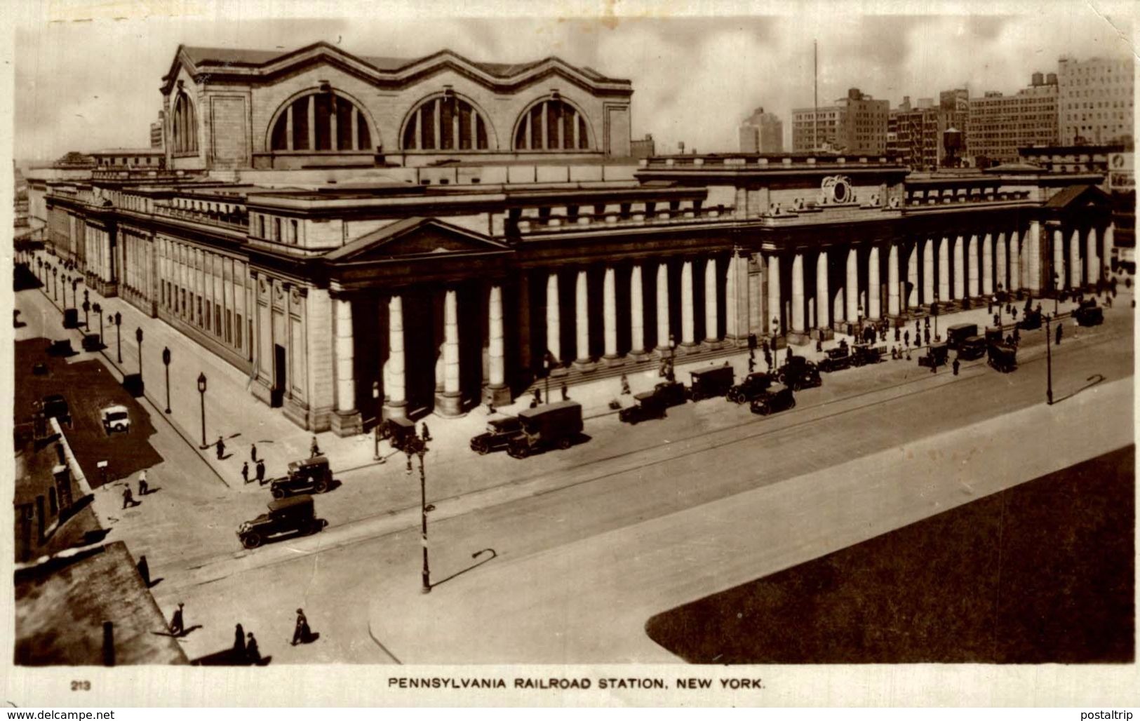 Real Photo Postcard   PENNSYLVANIA RAILROAD STATION NEW YORK - Otros & Sin Clasificación