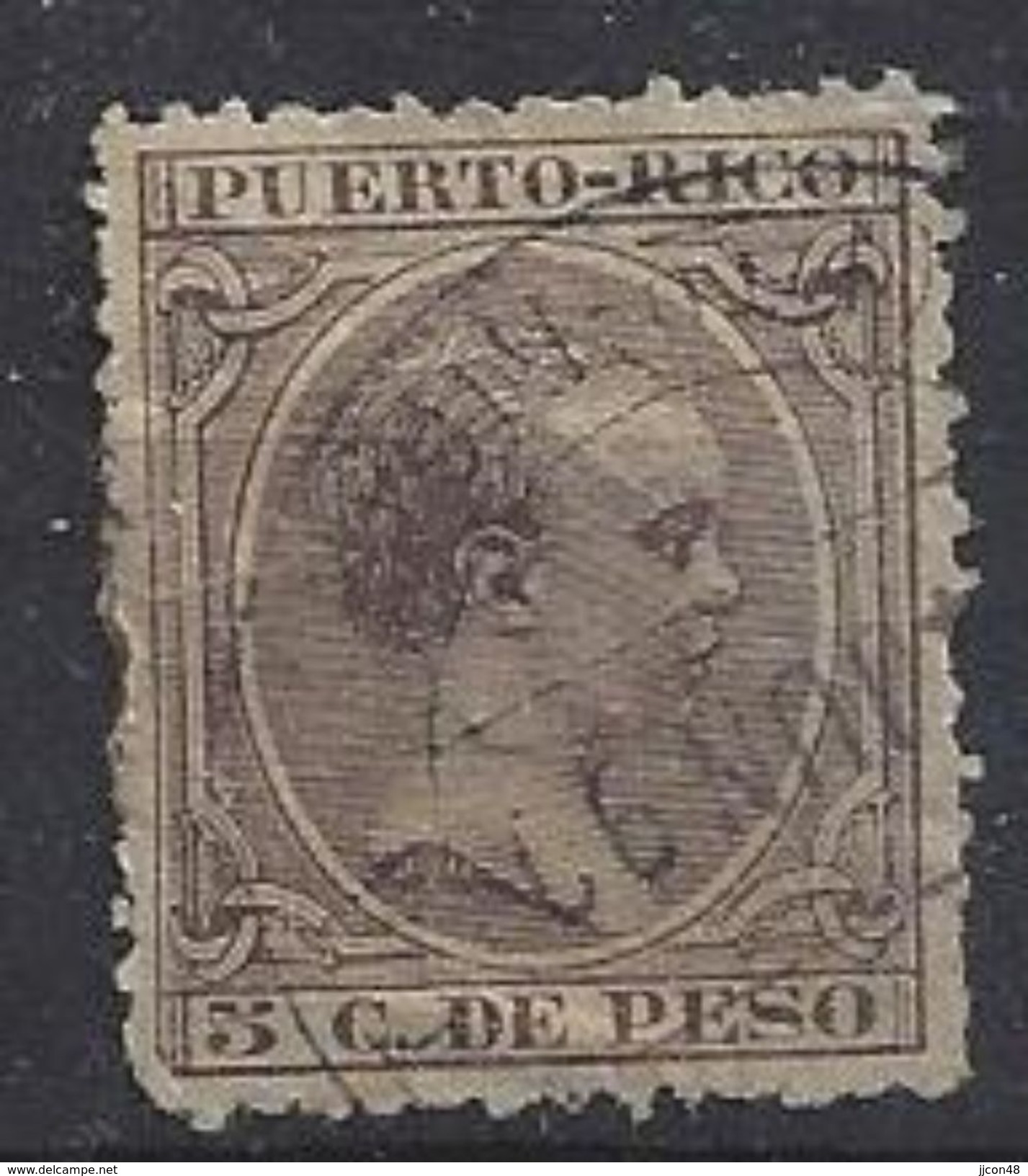 Puerto Rico 1890  5c (o) - Puerto Rico